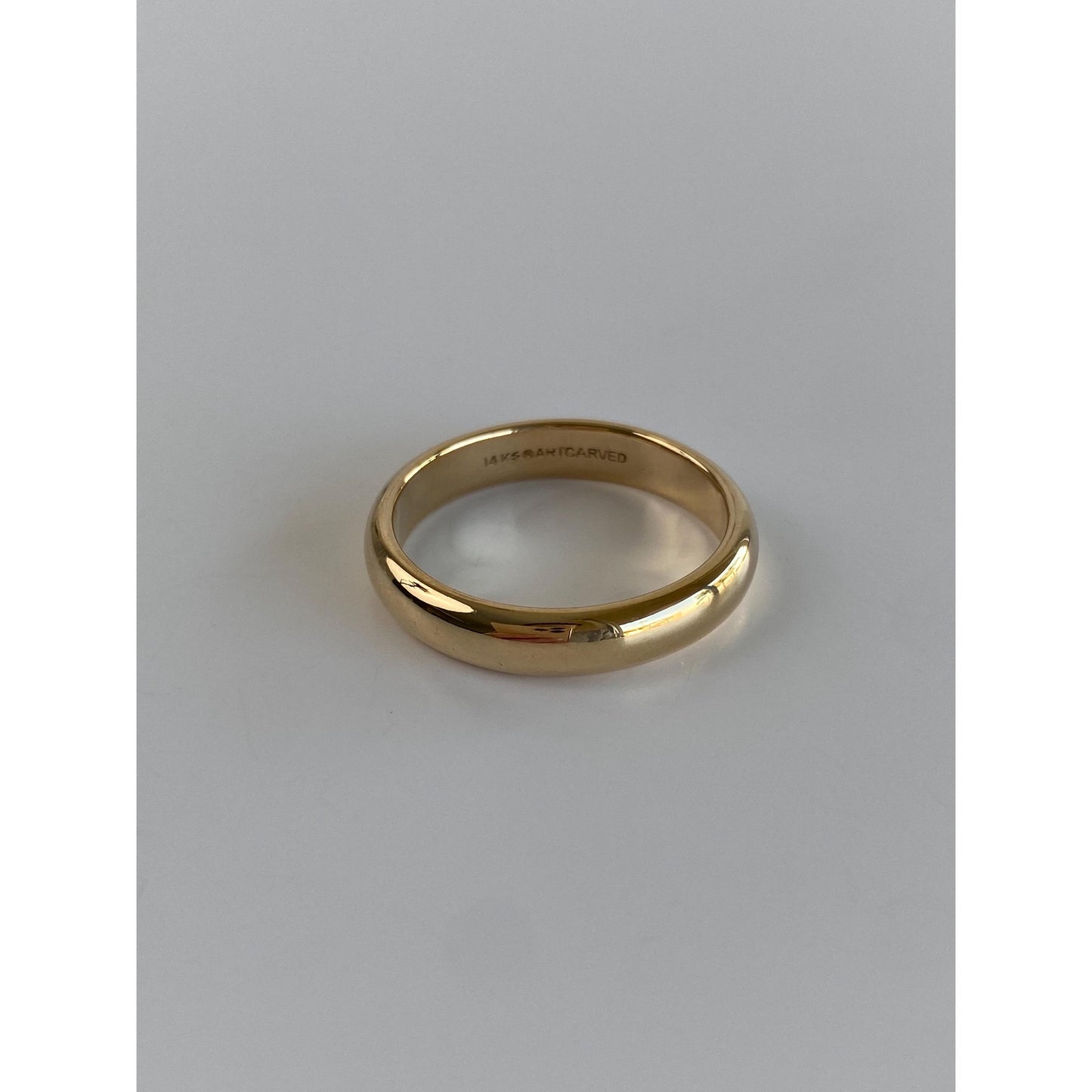 Vintage Solid 14k Yellow Gold Ring Band - Size 10.25