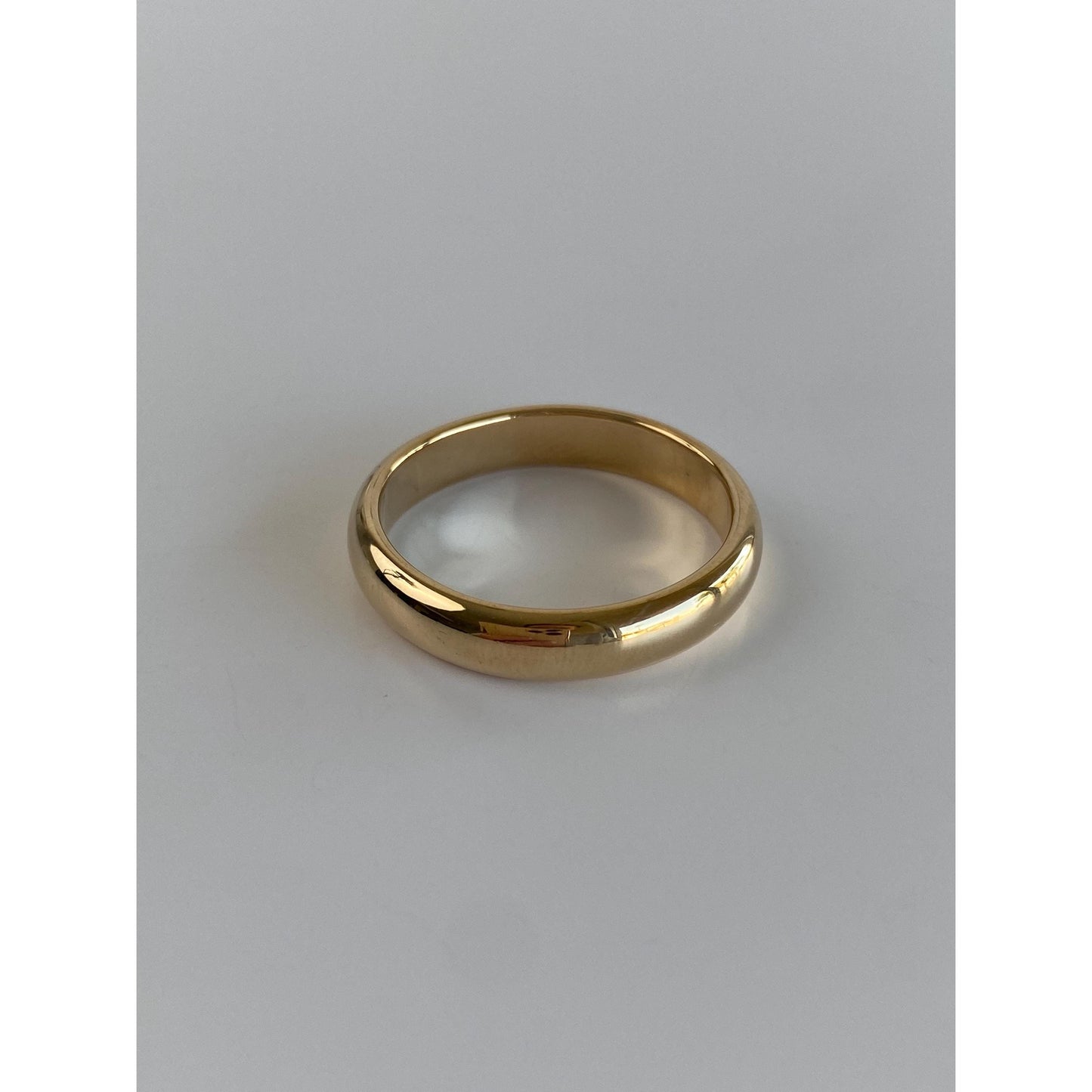 Vintage Solid 14k Yellow Gold Ring Band - Size 10.25