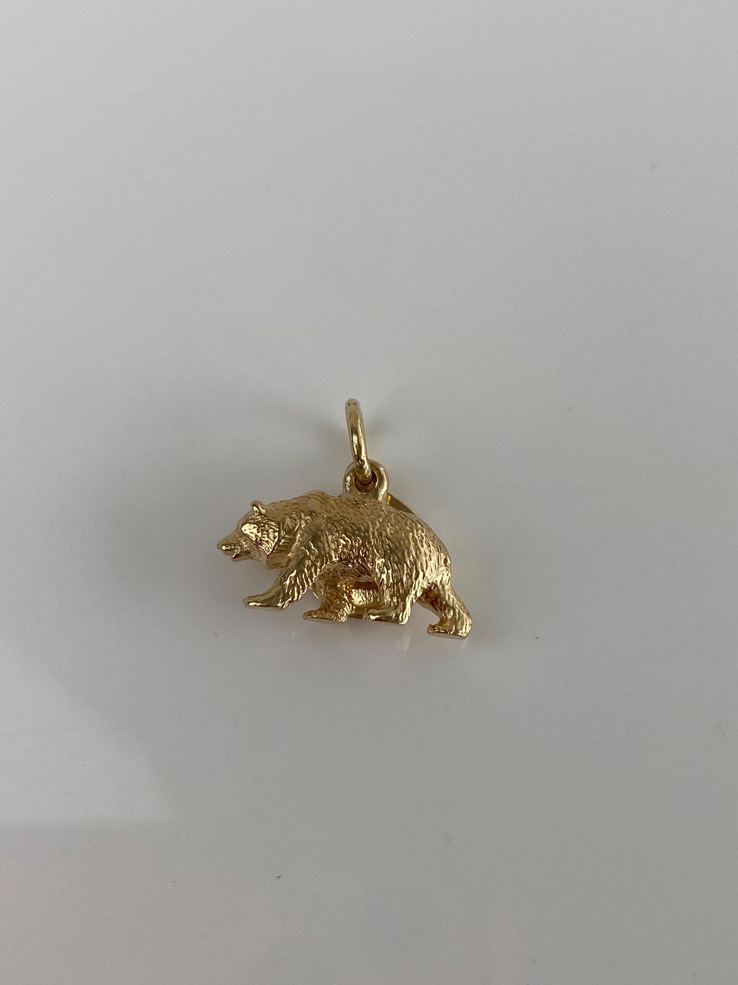 Vintage Solid 14k Yellow Gold Bear Arctic 1959 Charm