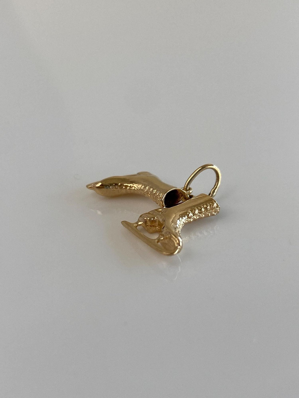 Vintage 14k Yellow Gold Ice Skates Charm