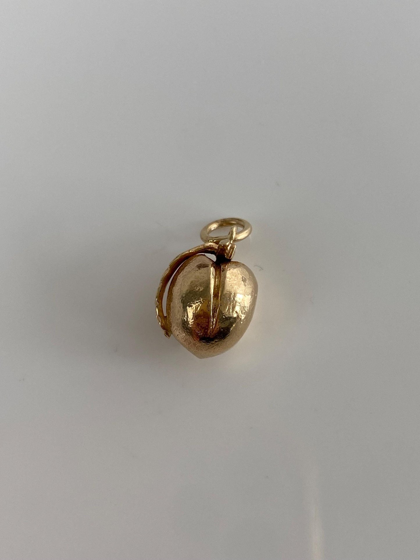 Vintage 14k Yellow Gold Peach Charm