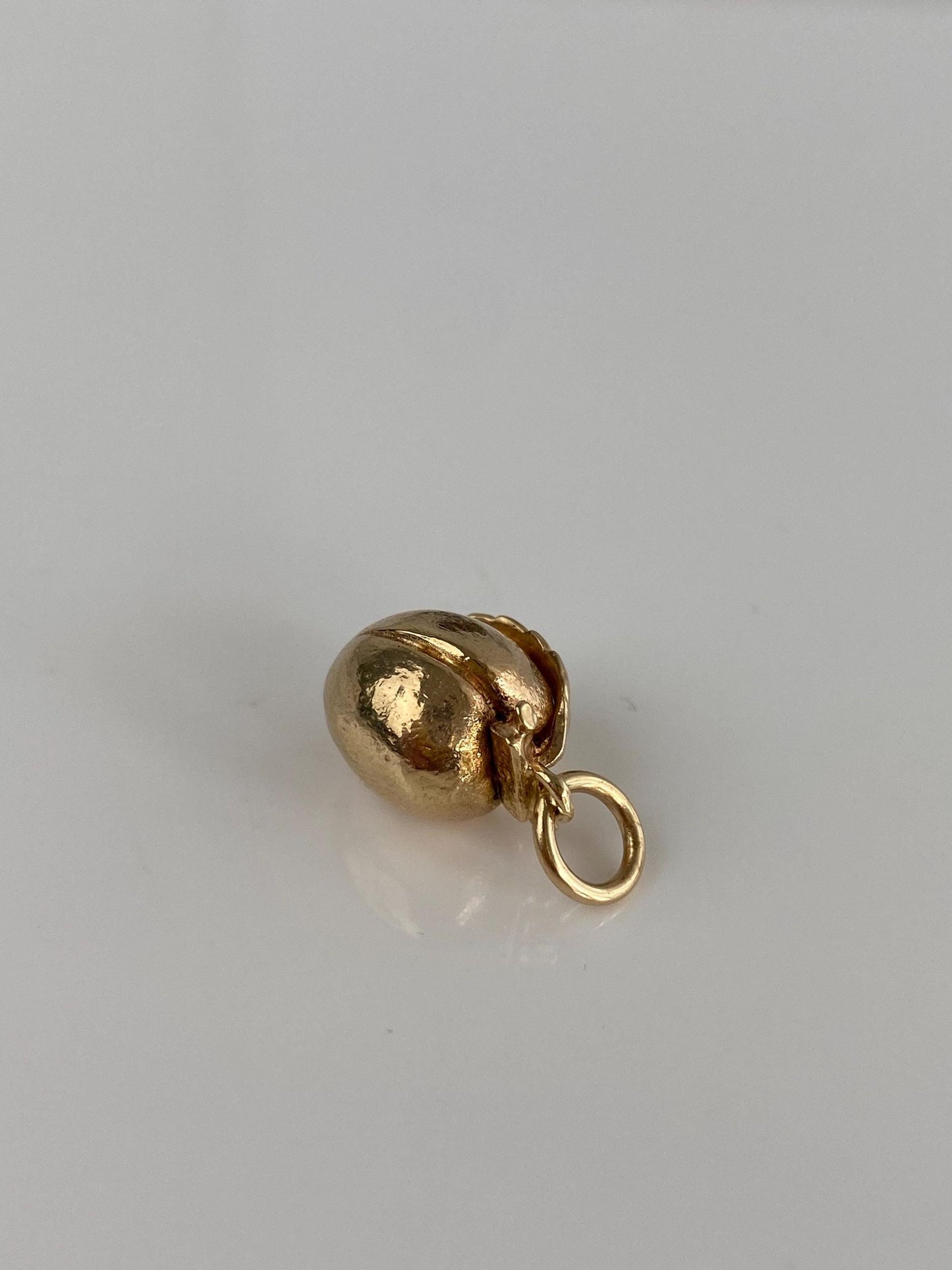Vintage 14k Yellow Gold Peach Charm