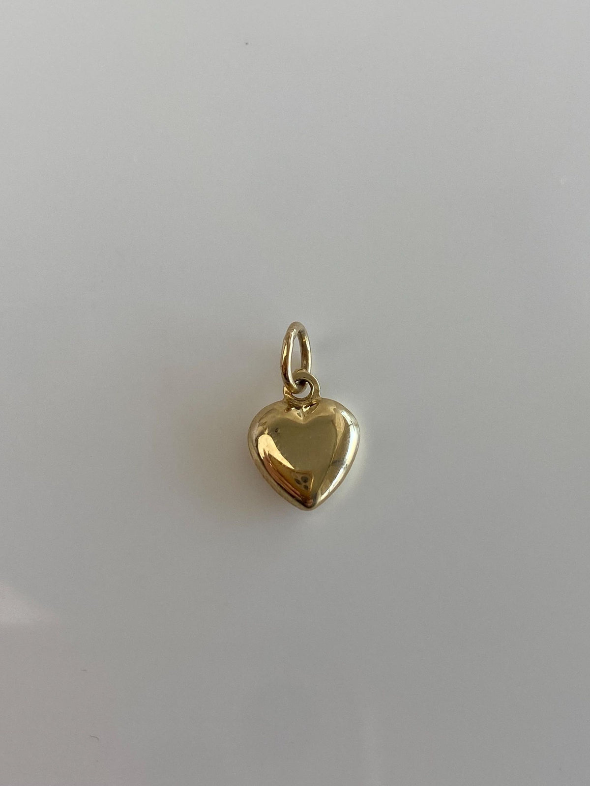 Vintage 14k Yellow Gold Puffy Heart Charm