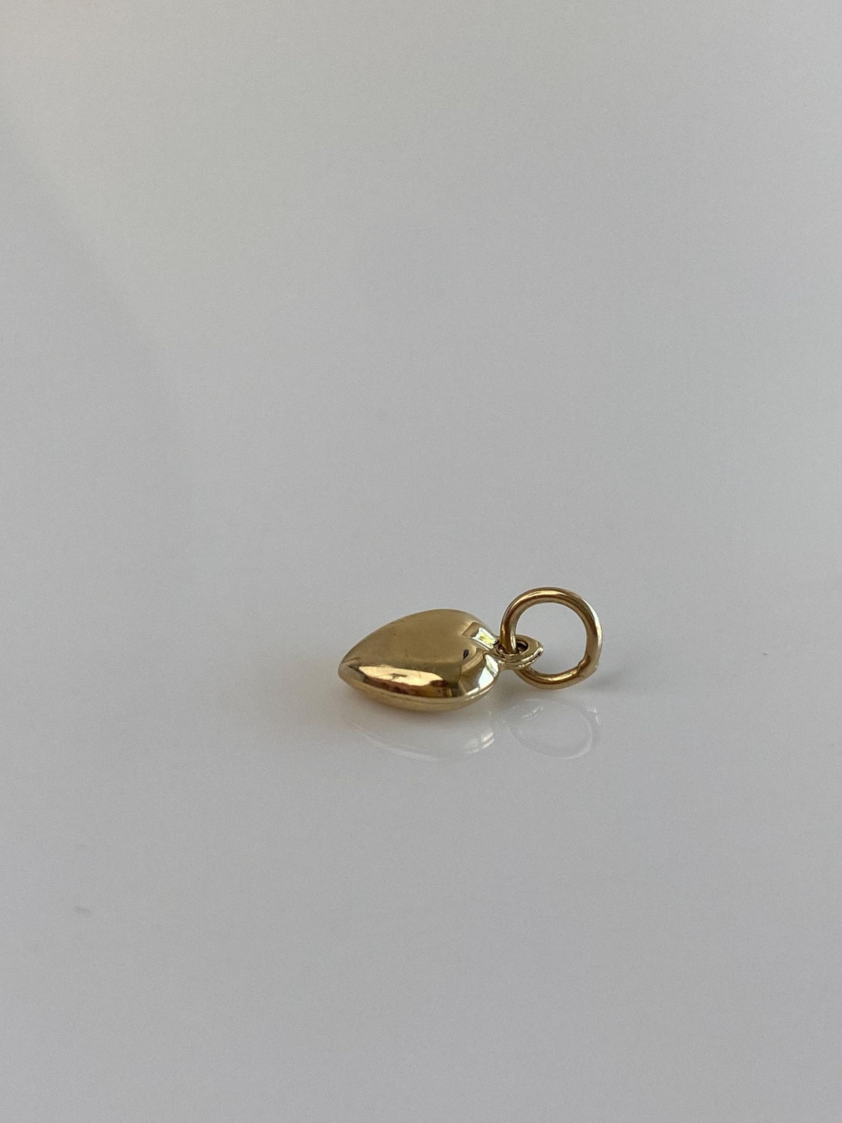 Vintage 14k Yellow Gold Puffy Heart Charm