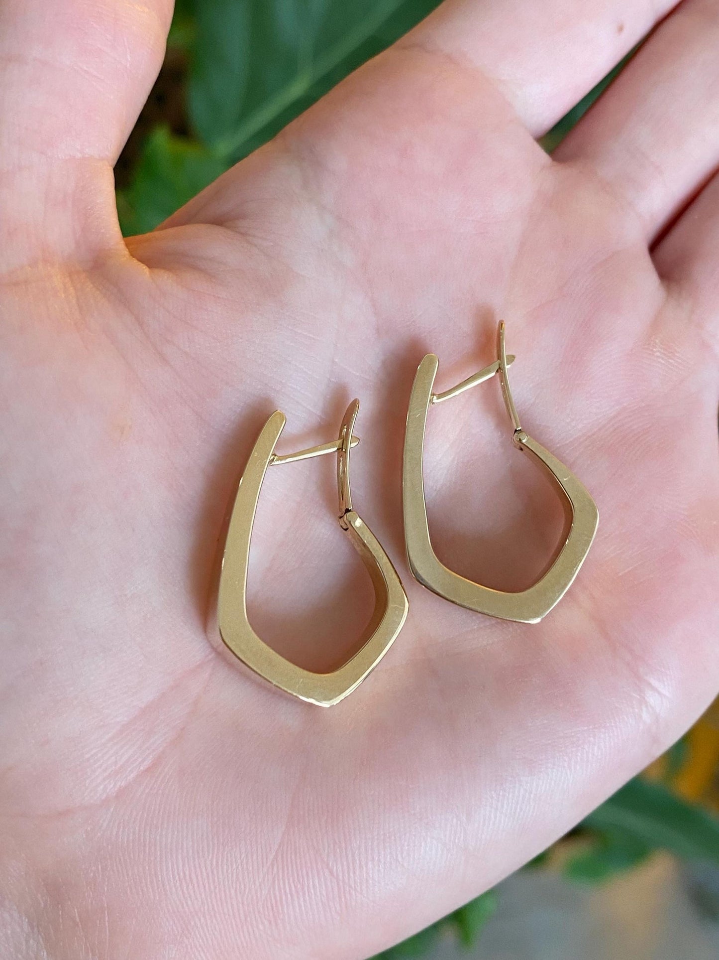 Vintage 14k Yellow Gold Drop Earrings