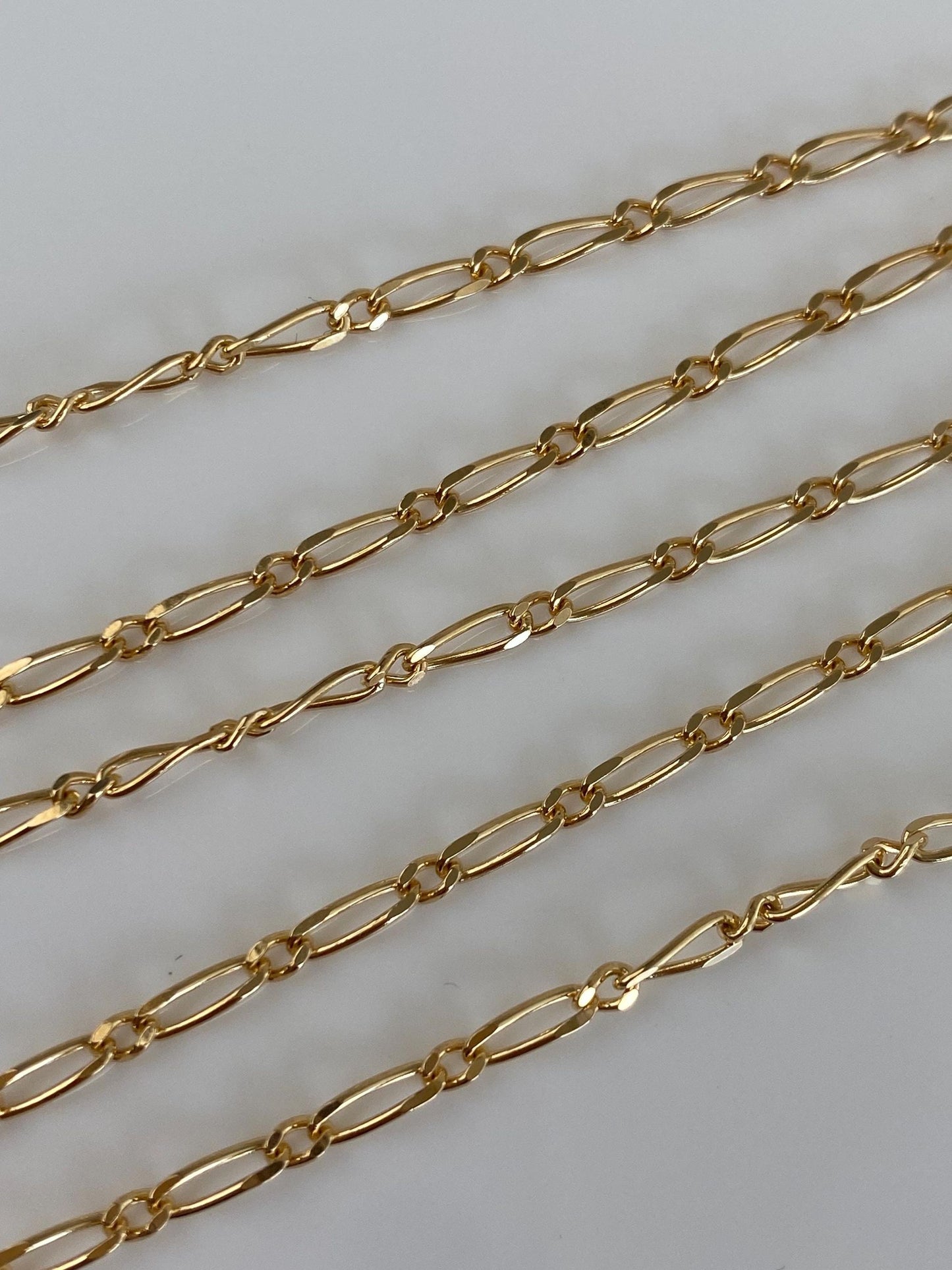 Vintage Solid 18k Yellow Gold Fancy Chain Necklace - 17.75 inches