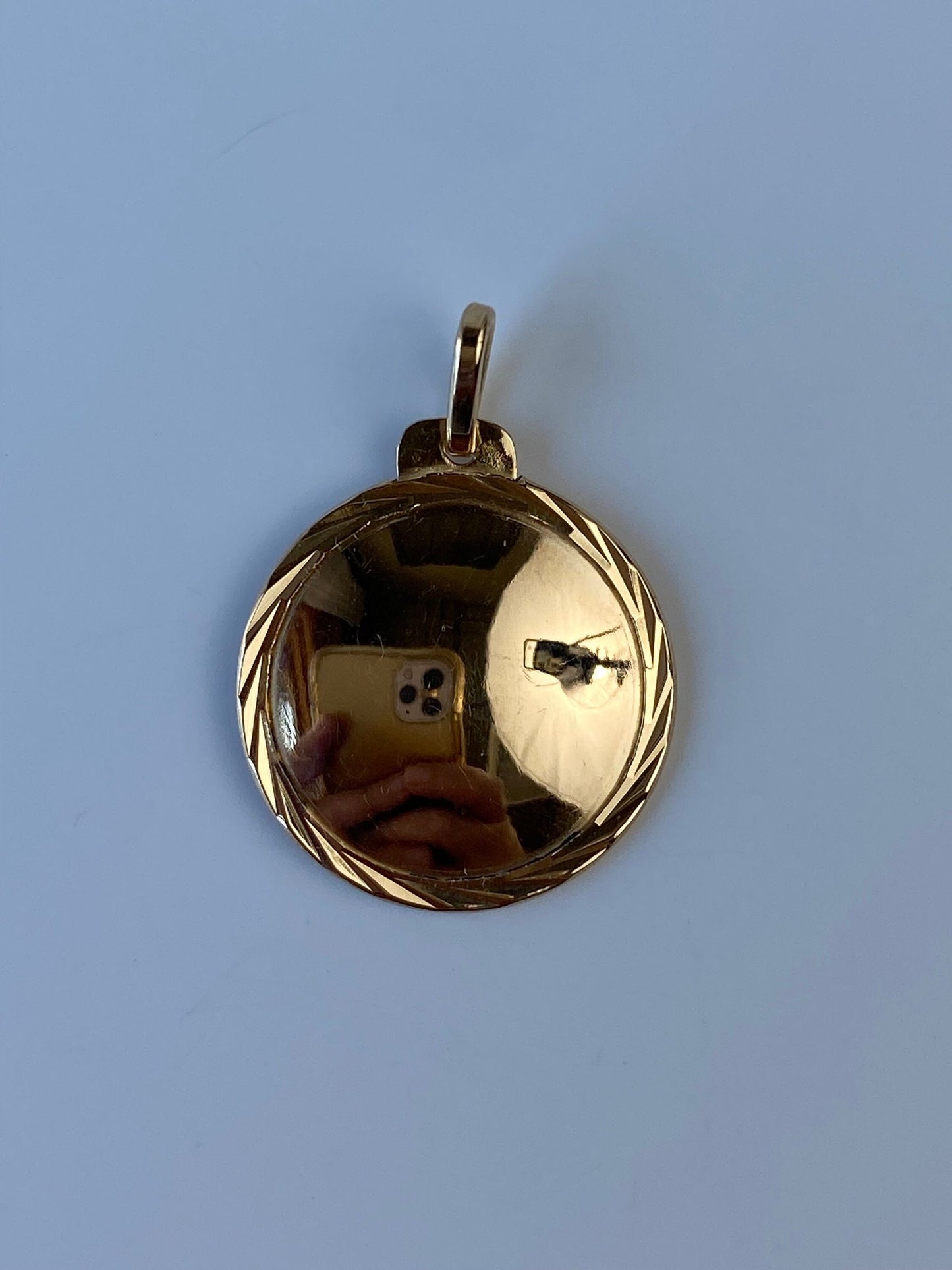 Vintage Solid 14k Yellow Gold Large Libra Zodiac Charm
