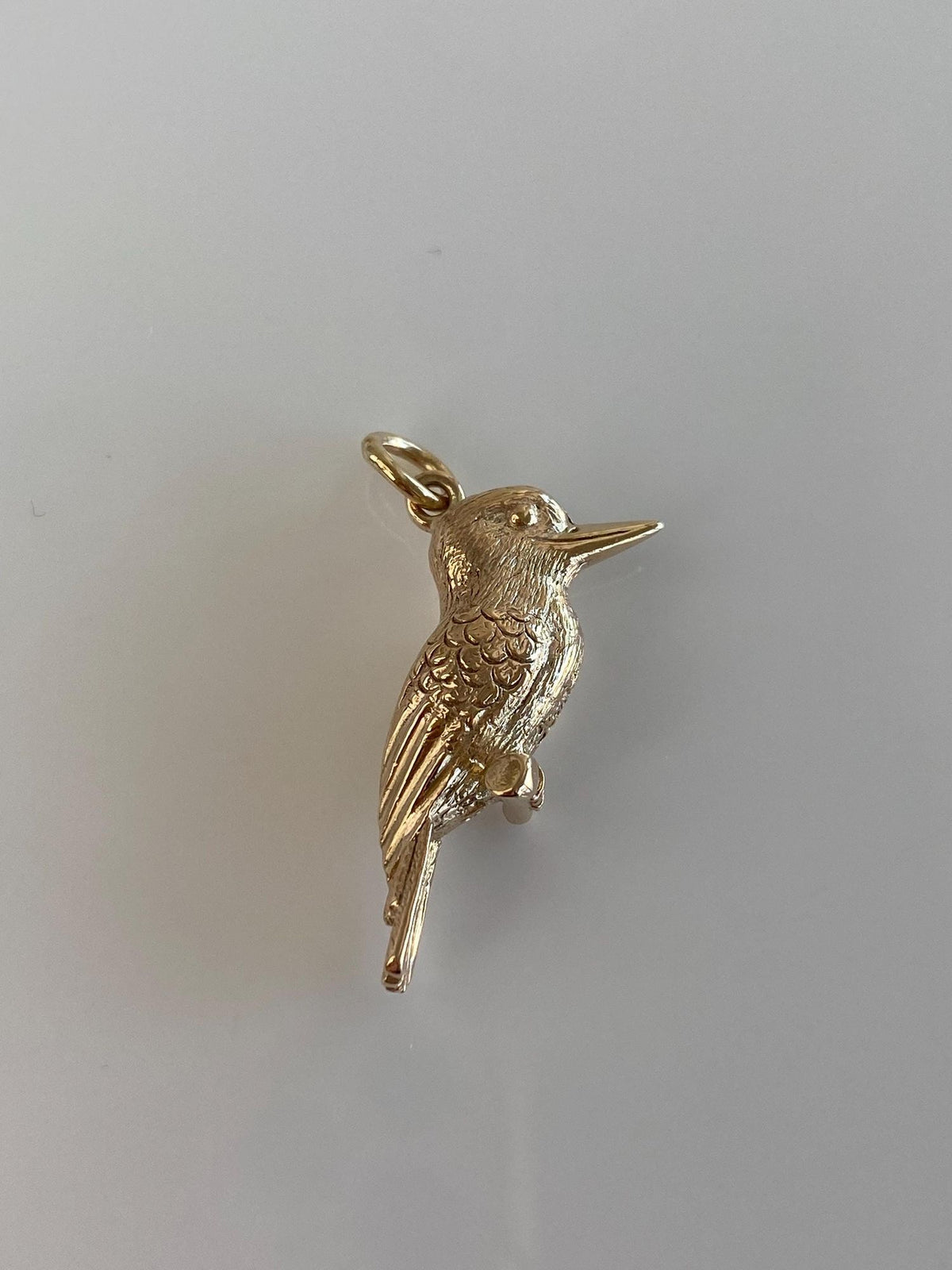 Vintage Solid 10k Yellow Gold Bird Charm