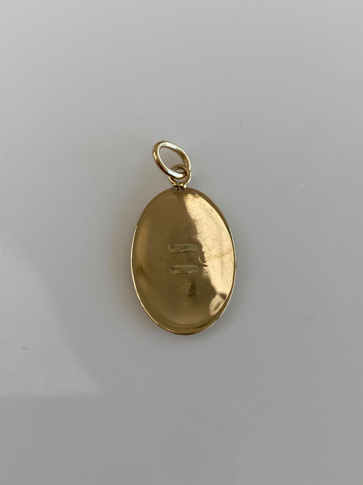 Vintage Solid 9k Yellow Gold Initial 'J' Cufflink Conversion Charm