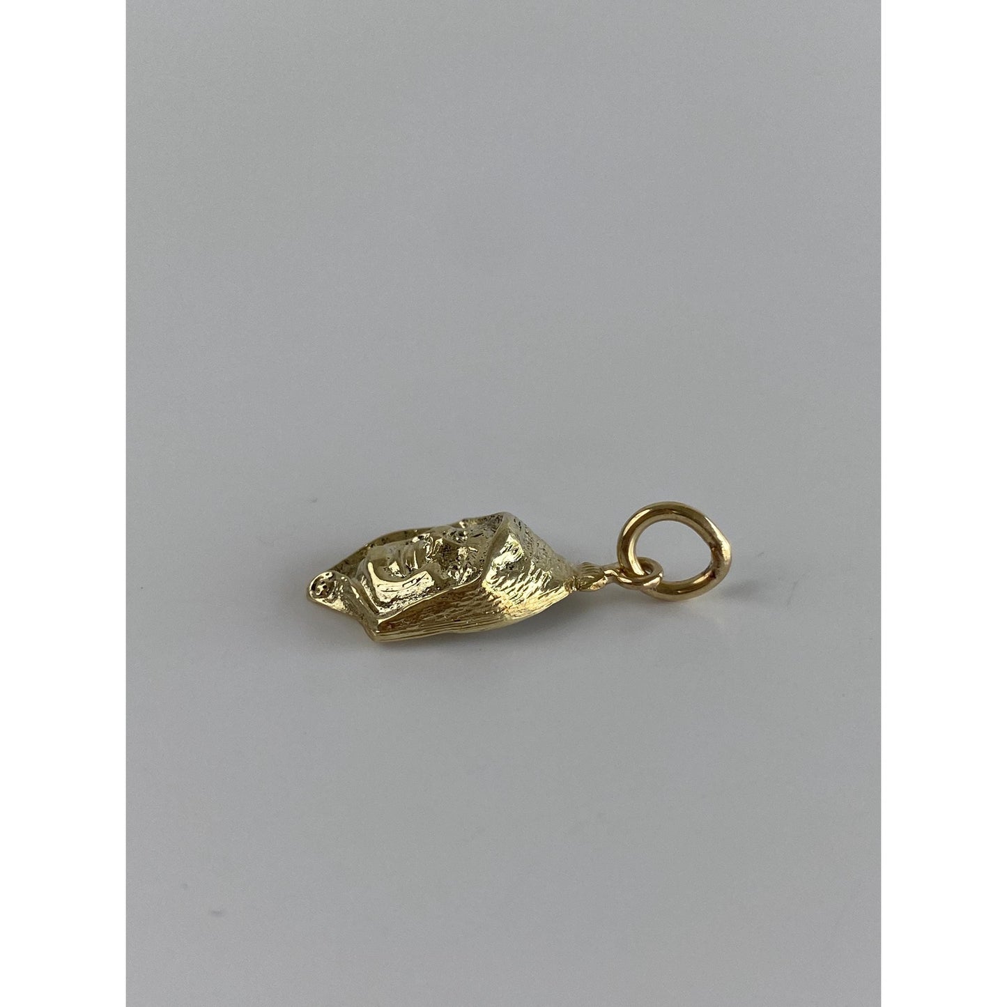 Solid 14k Yellow Gold Hooded Man Charm