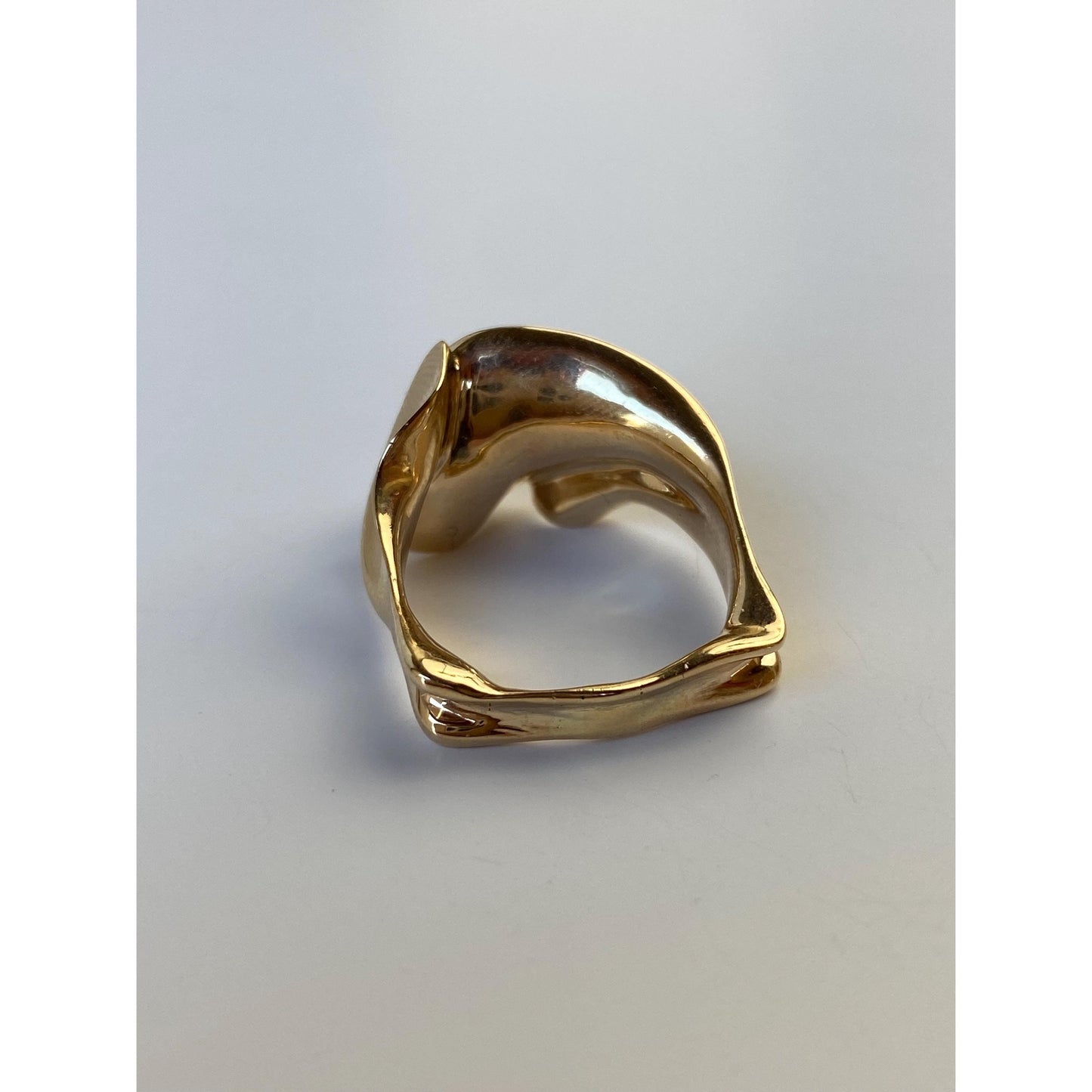 Solid 14k Yellow Gold Lavender Cubic Zirconia Ring Band - Size 6