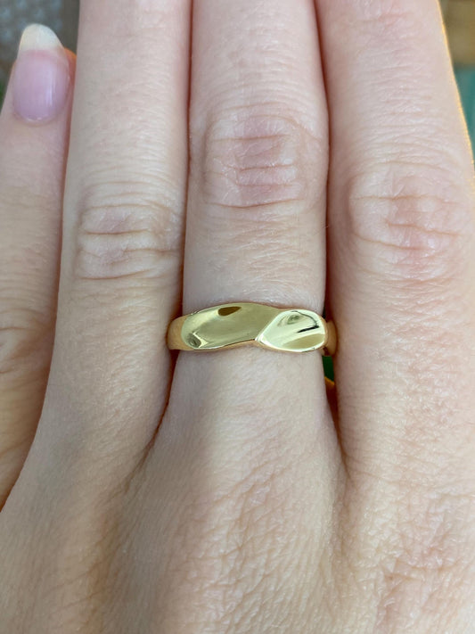 Vintage Solid 18k Yellow Gold Ring Band - Size 6