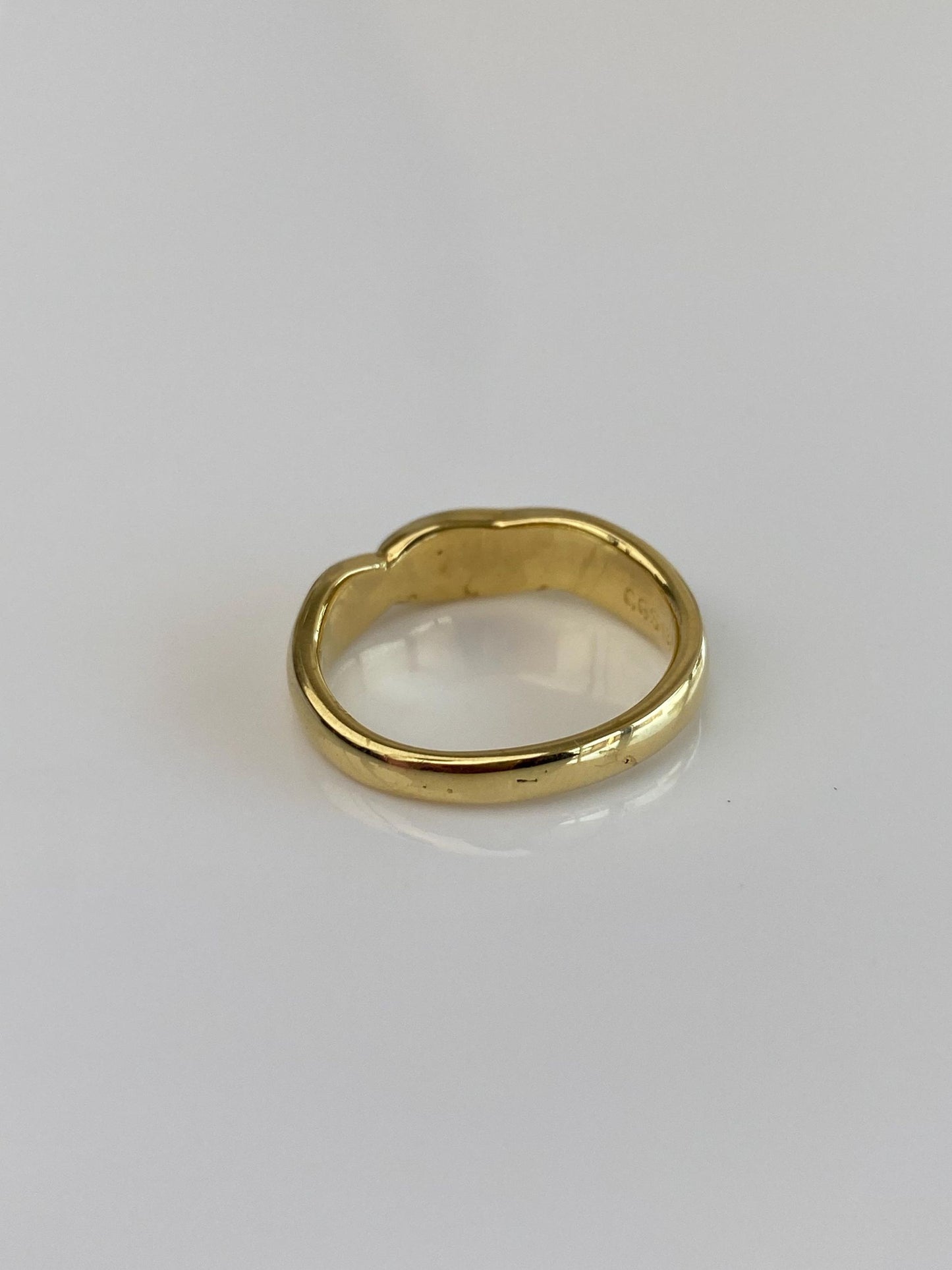 Vintage Solid 18k Yellow Gold Ring Band - Size 6