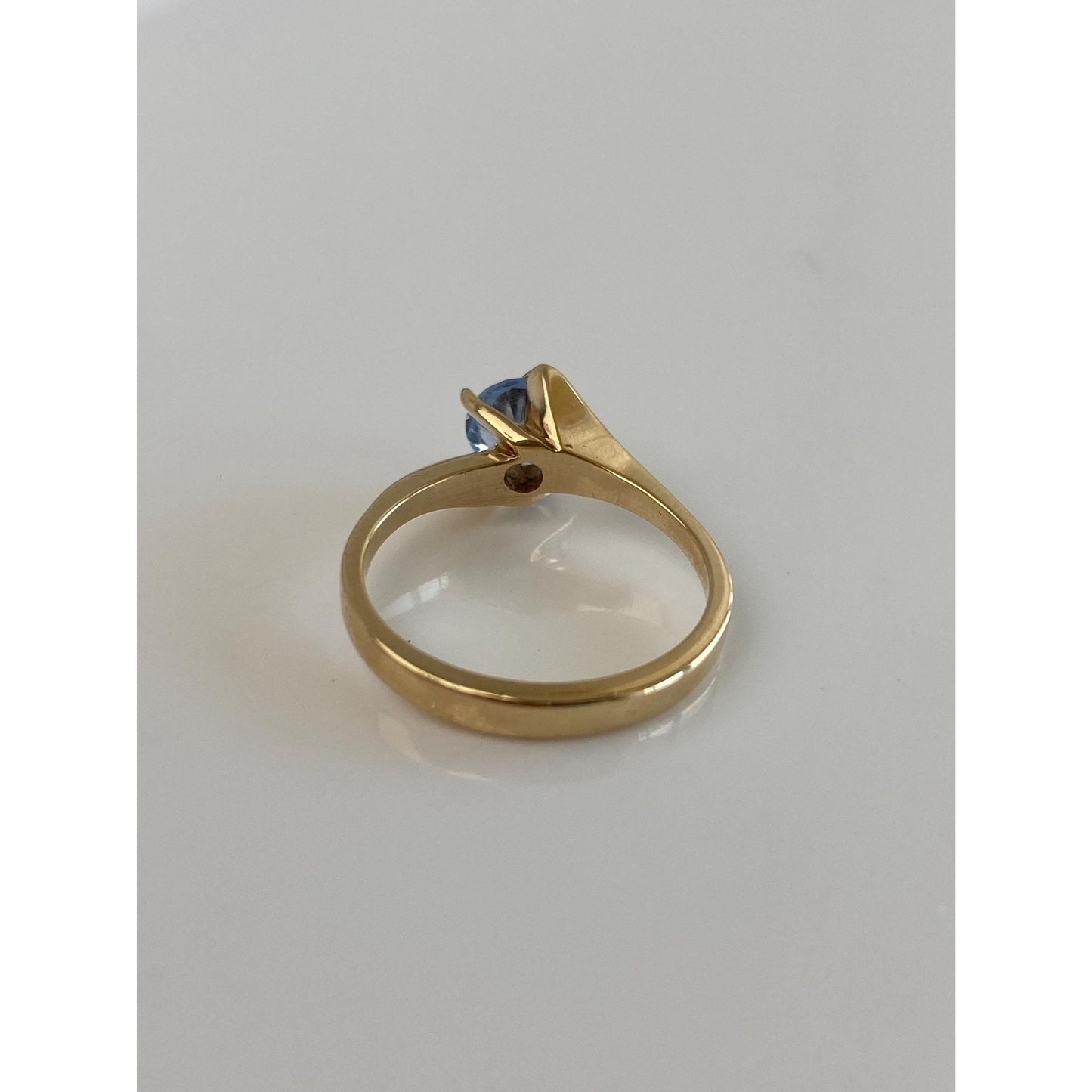 Vintage Solid 10k Aquamarine Ring - Size 5.75