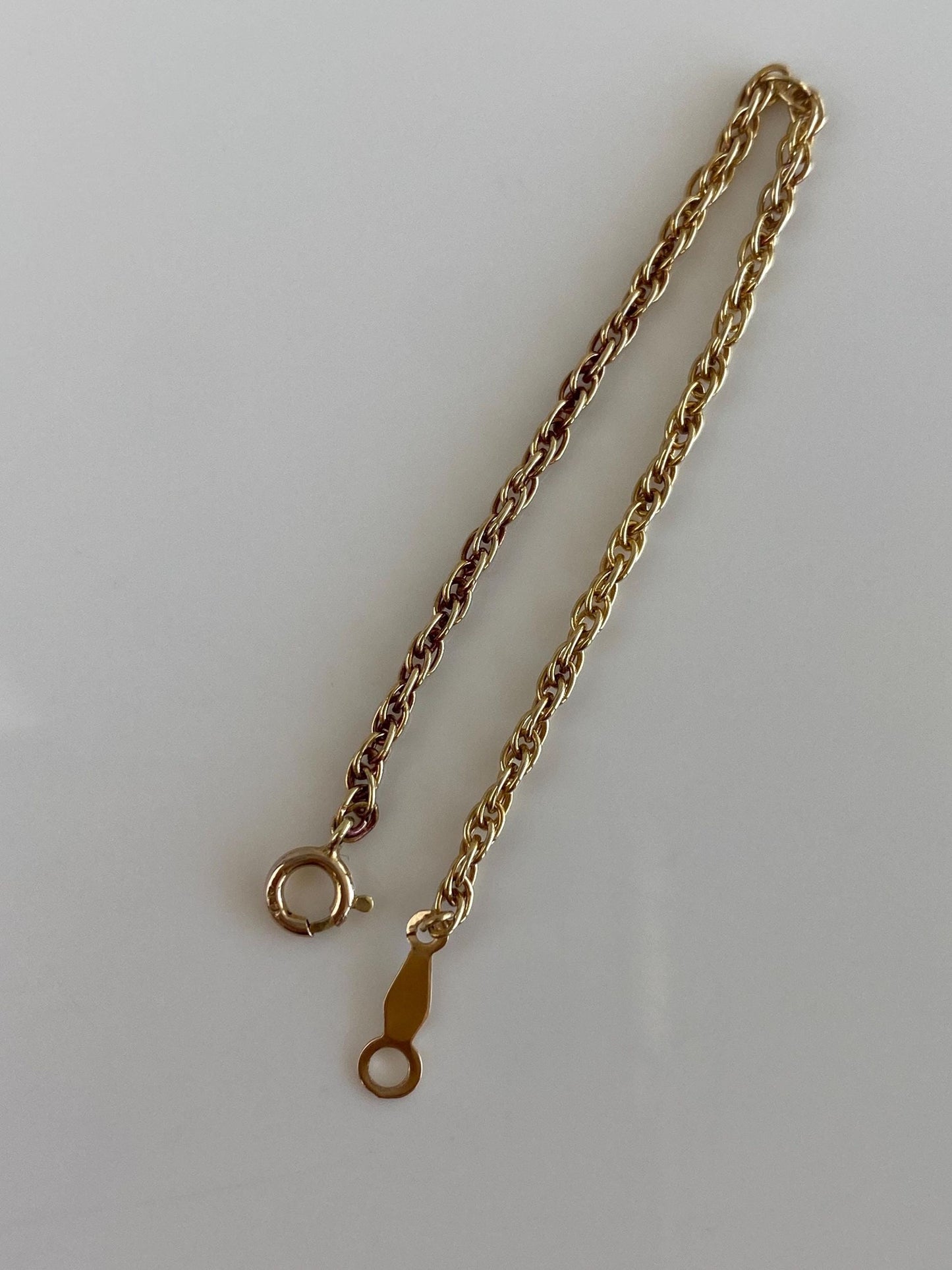 Vintage Solid 14k Yellow Gold Chain Extender - 4.25 inches