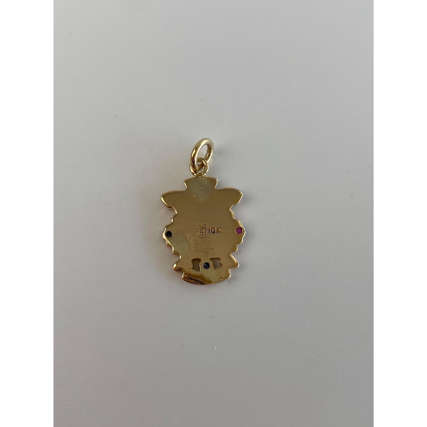 Vintage Solid 10k Yellow Gold Enamel NSA Charm