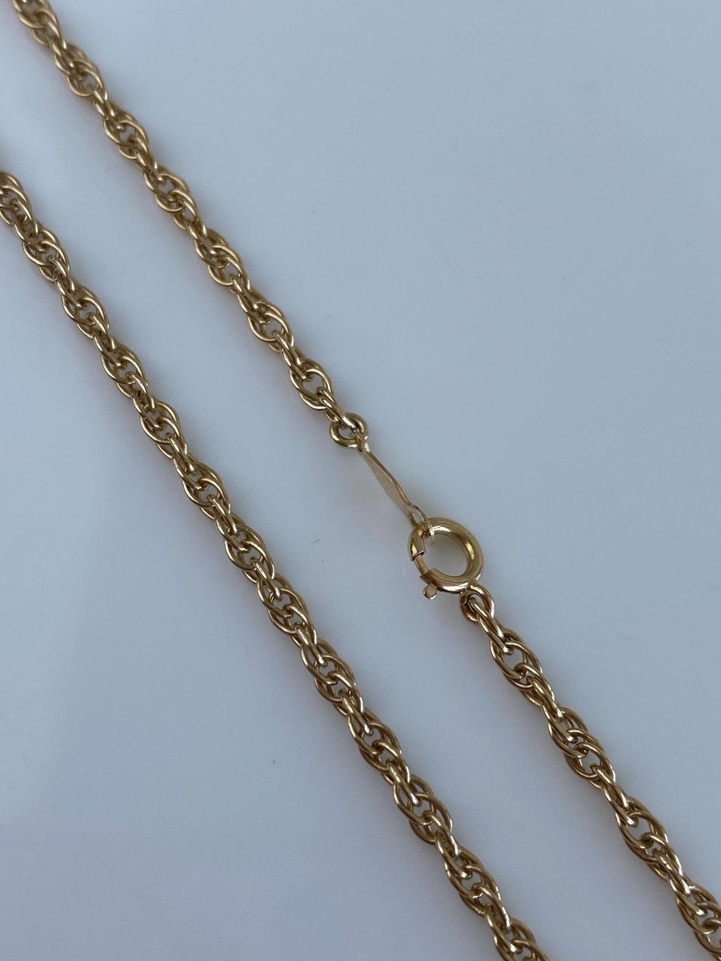 Vintage Solid 14k Yellow Gold Long Chain Necklace - 24.75 inches