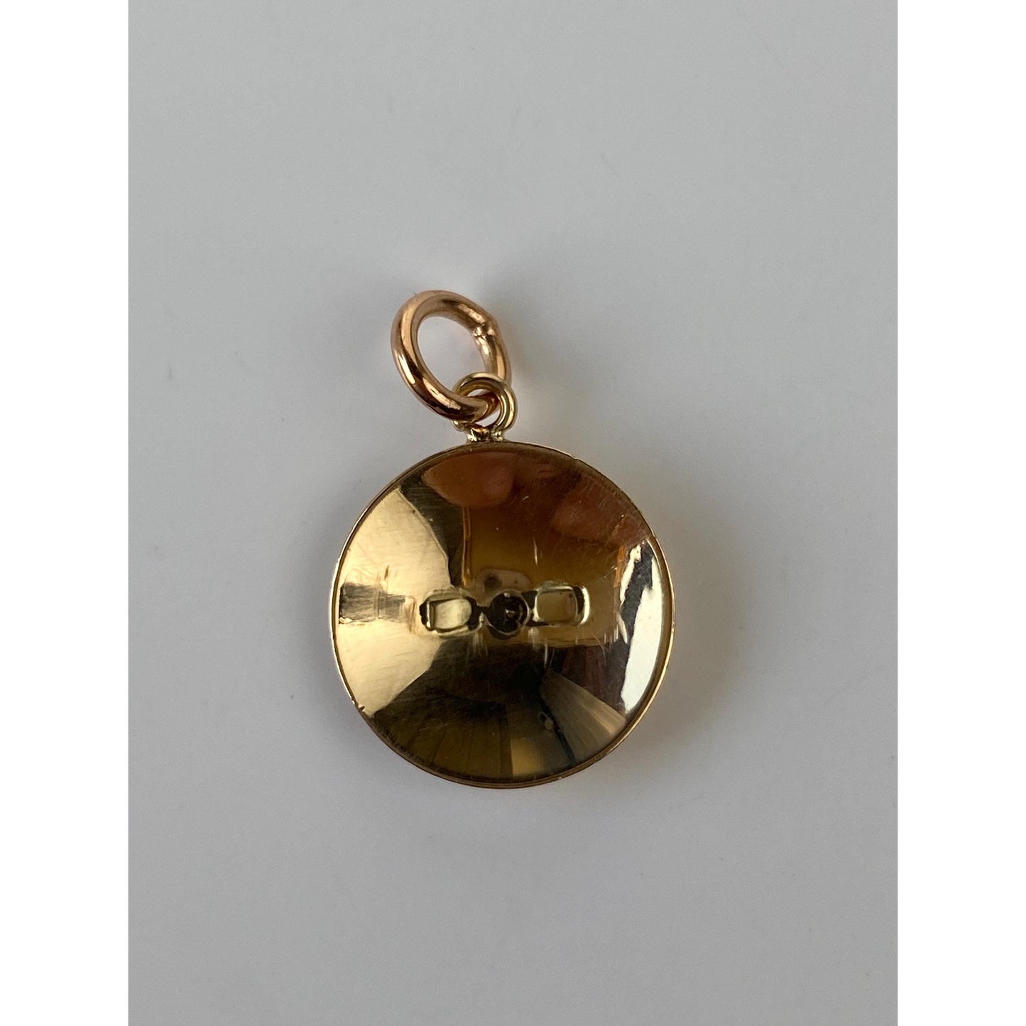 Vintage Solid 14k Yellow Gold Star Set Diamond Cufflink Conversion Charm