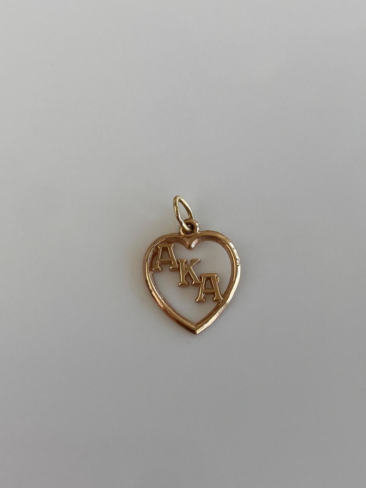 Vintage Solid 11k Rosey Gold AKA Heart Charm