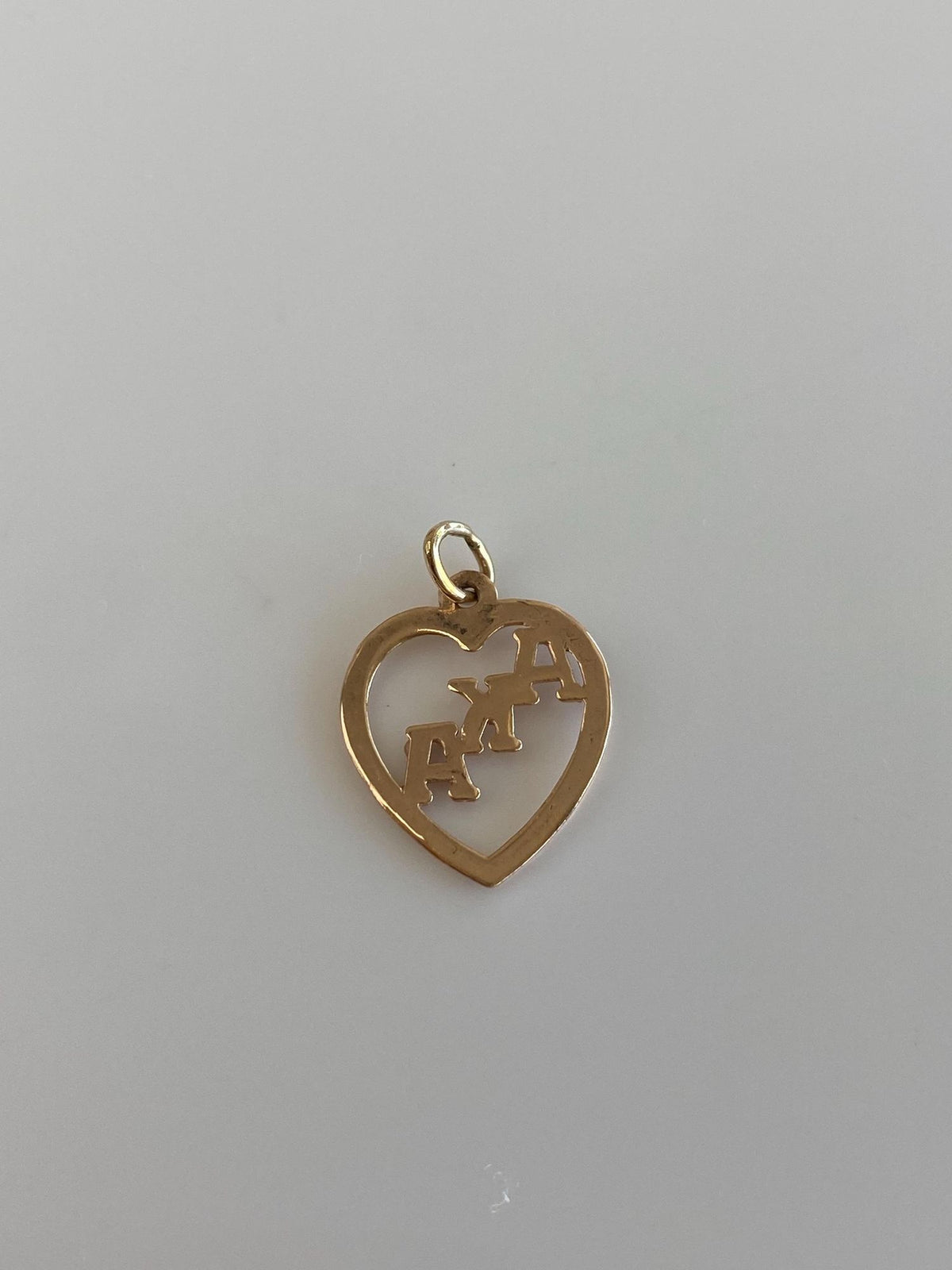 Vintage Solid 11k Rosey Gold AKA Heart Charm