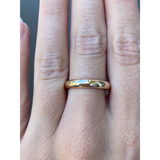 Vintage Solid 14k Yellow Gold Ring Band - Size 7.75