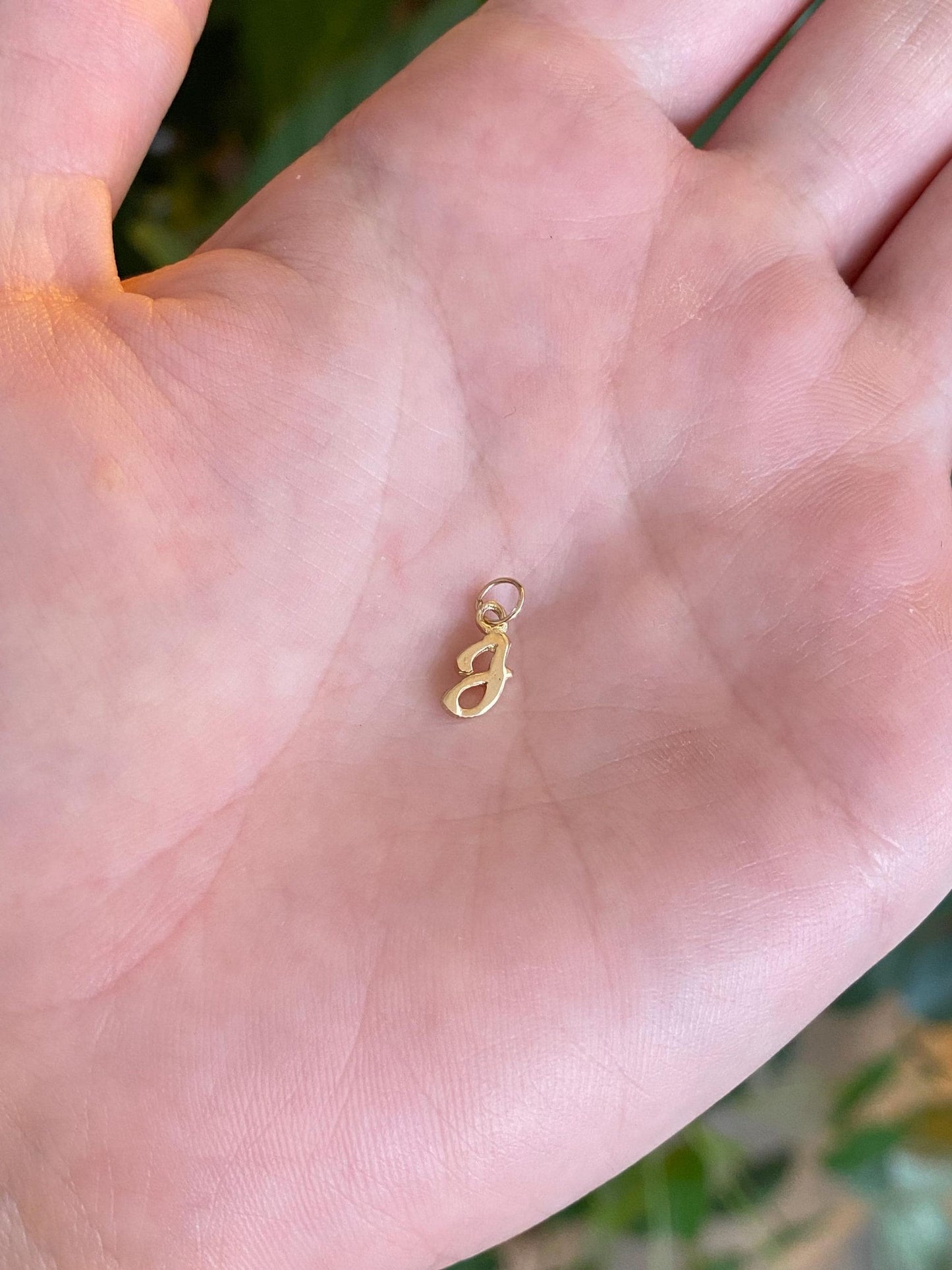 Vintage Solid 12k Yellow Gold Initial 'J' Charm