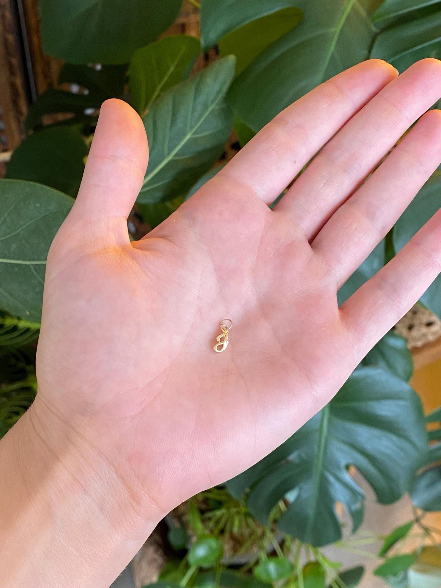 Vintage Solid 12k Yellow Gold Initial 'J' Charm