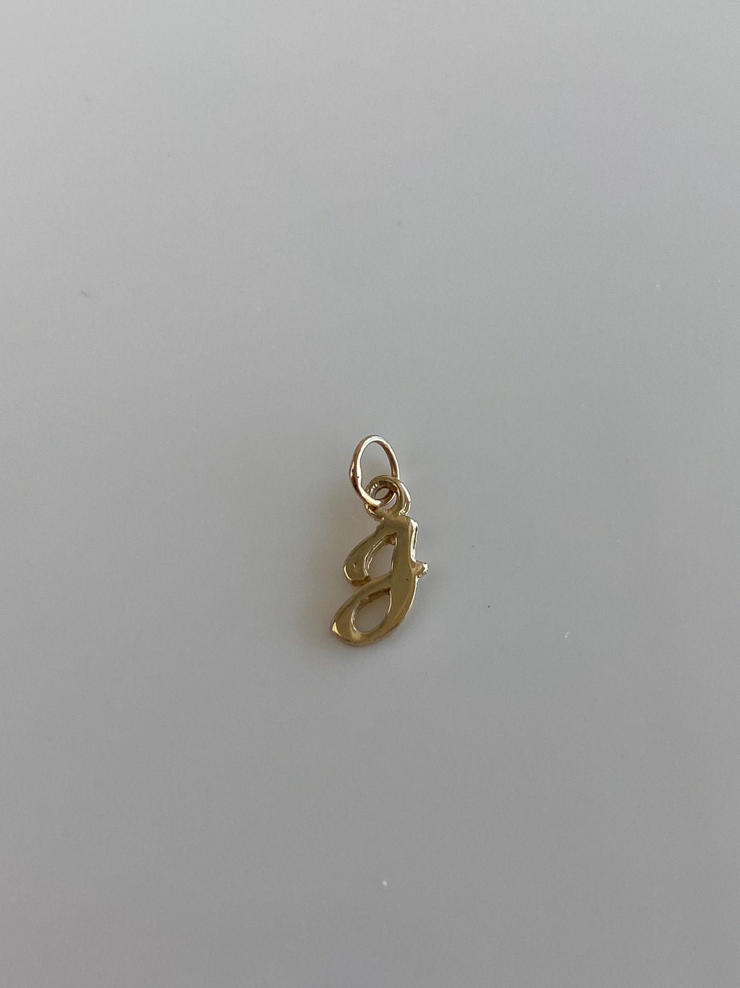 Vintage Solid 12k Yellow Gold Initial 'J' Charm