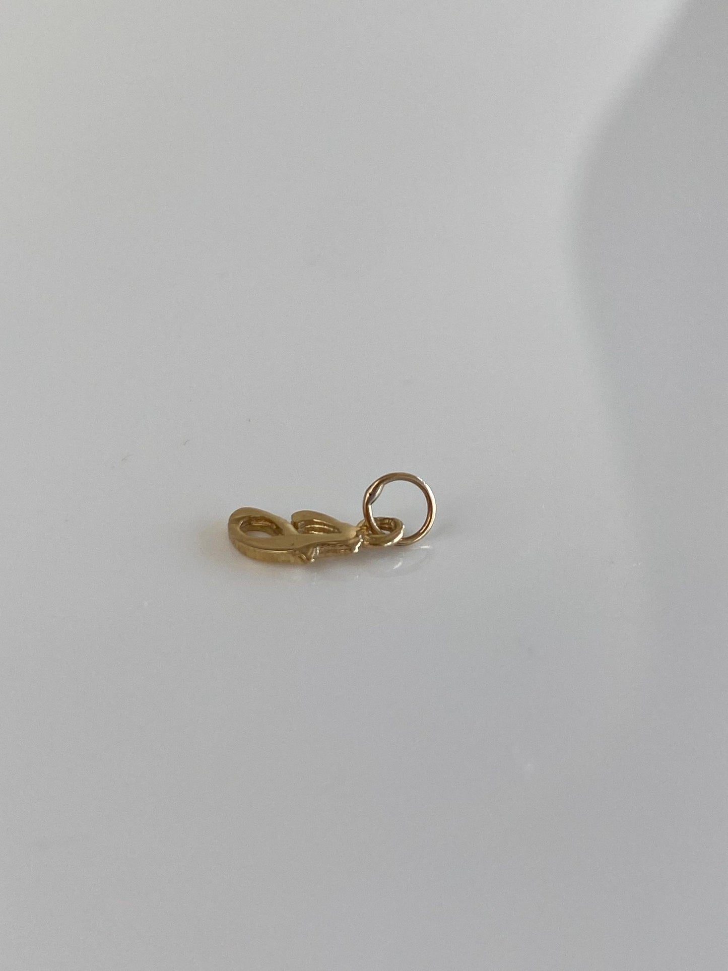 Vintage Solid 12k Yellow Gold Initial 'J' Charm