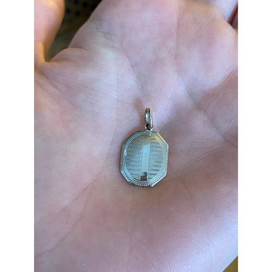 Vintage Solid Platinum & 14k Yellow Gold Cufflink Conversion Charm