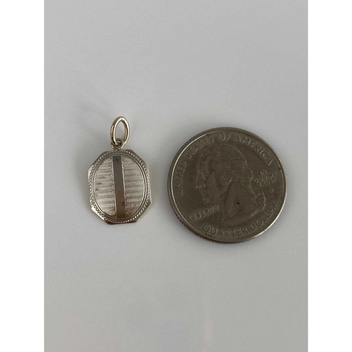 Vintage Solid Platinum & 14k Yellow Gold Cufflink Conversion Charm