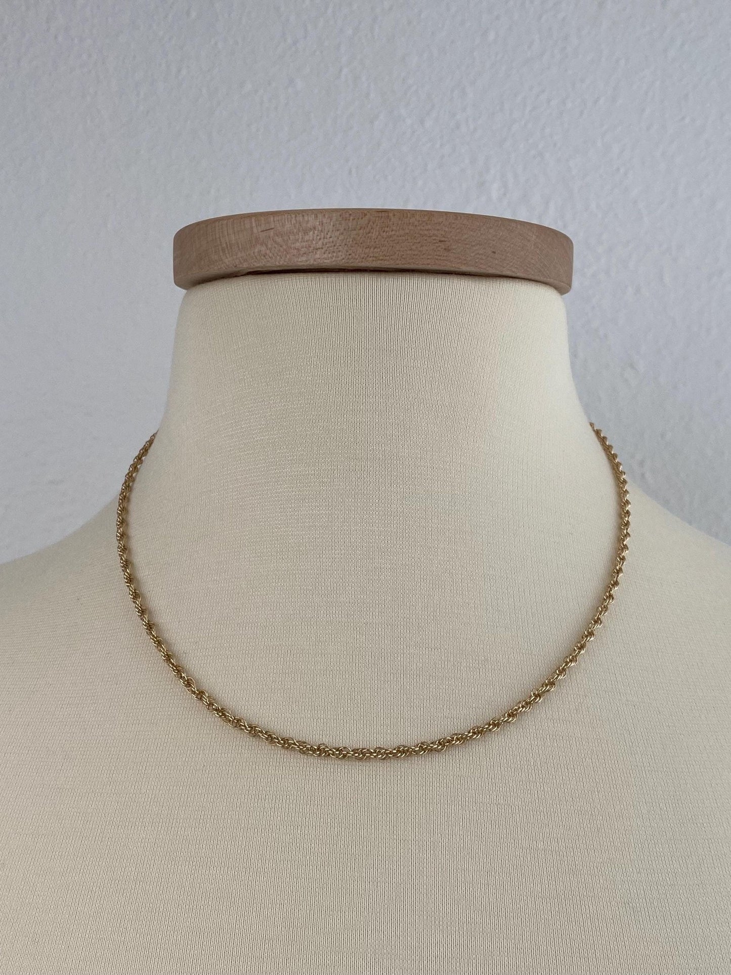 Vintage Solid 14k Yellow Gold Chain Necklace - 18.75 inches