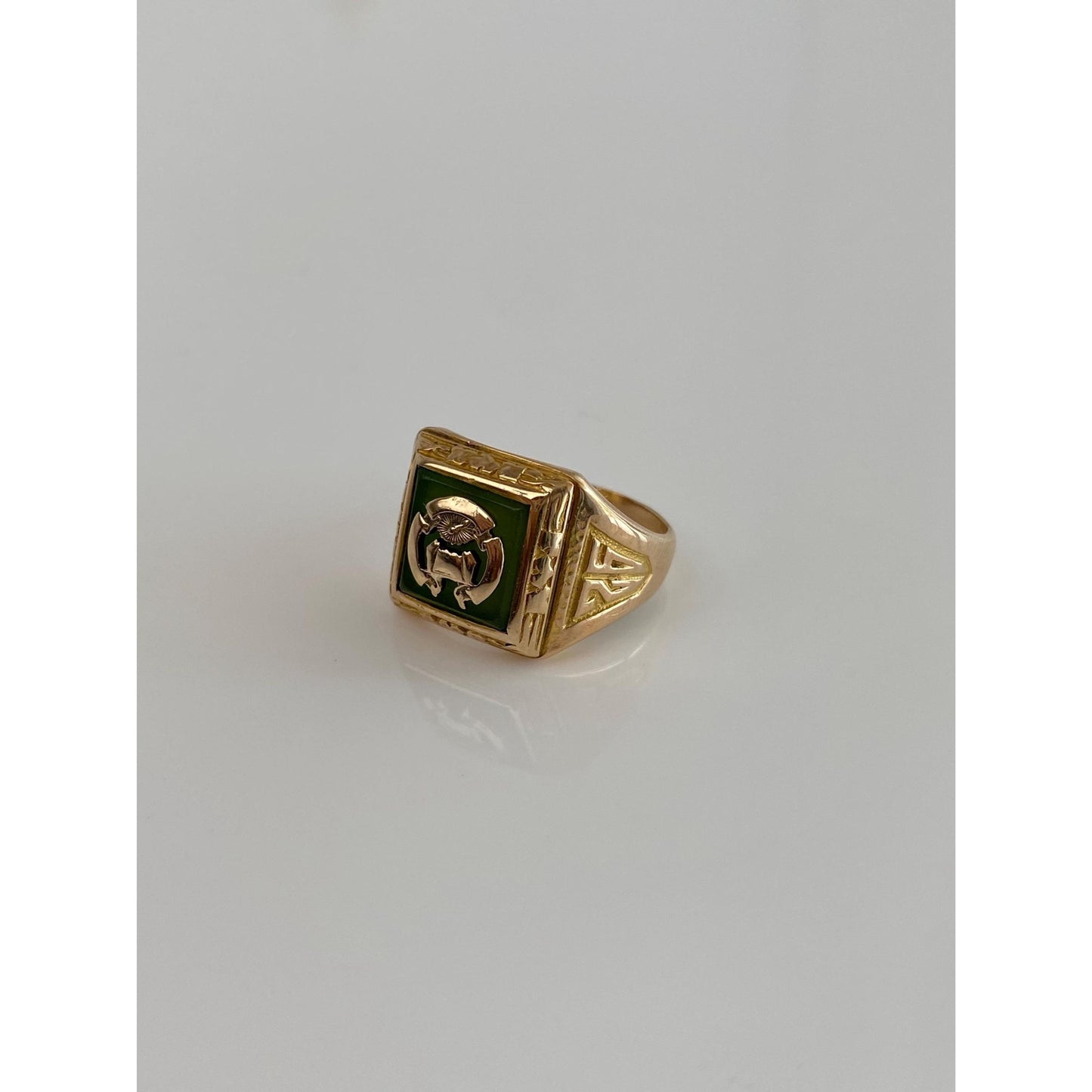 Vintage Solid 10k Yellow Gold 1926 Class Ring - Size 6