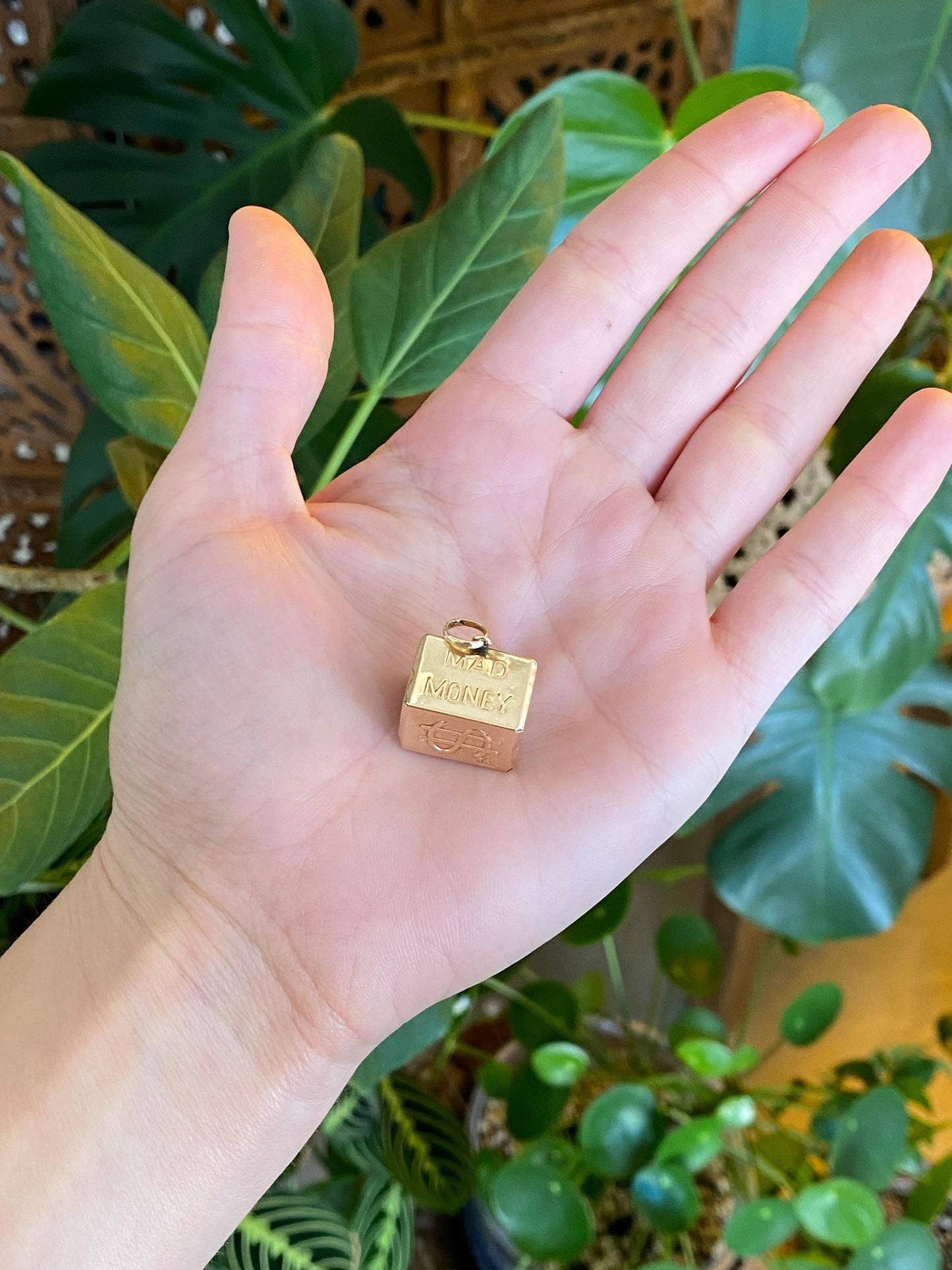 Vintage 14k Yellow Gold Money Box Charm