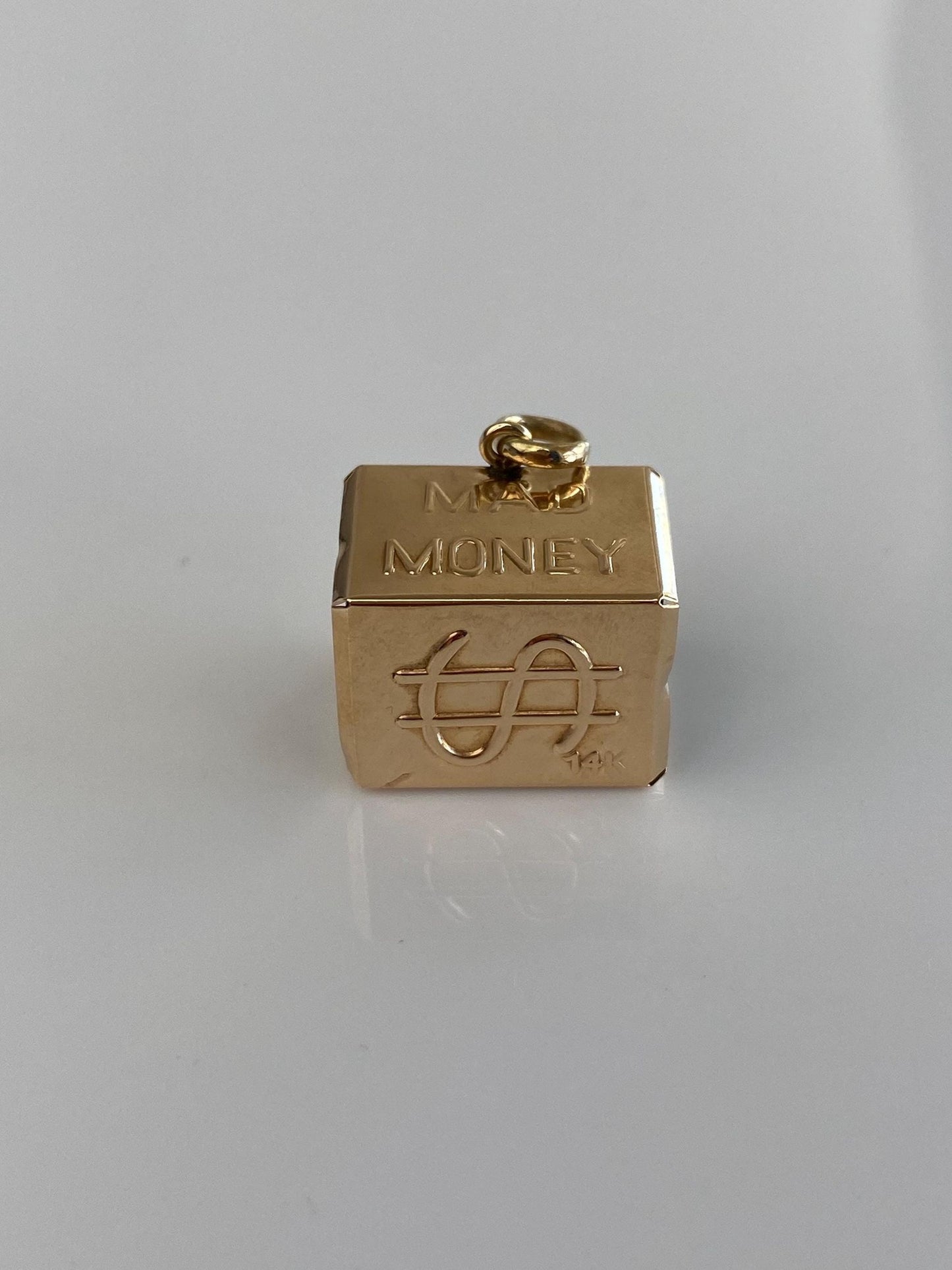 Vintage 14k Yellow Gold Money Box Charm