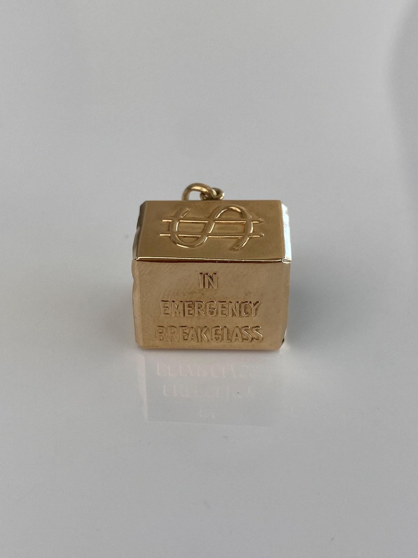 Vintage 14k Yellow Gold Money Box Charm