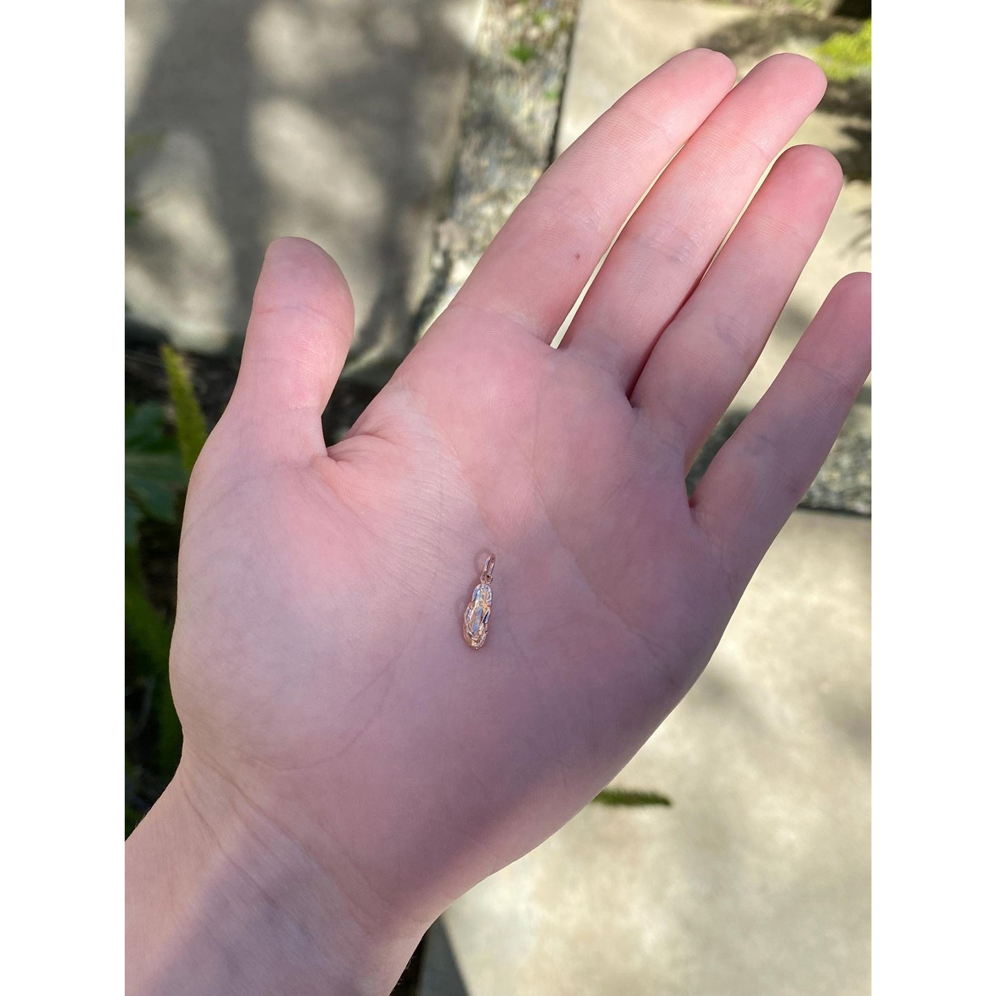 Vintage Solid 14k Rose Gold Flip Flop Charm