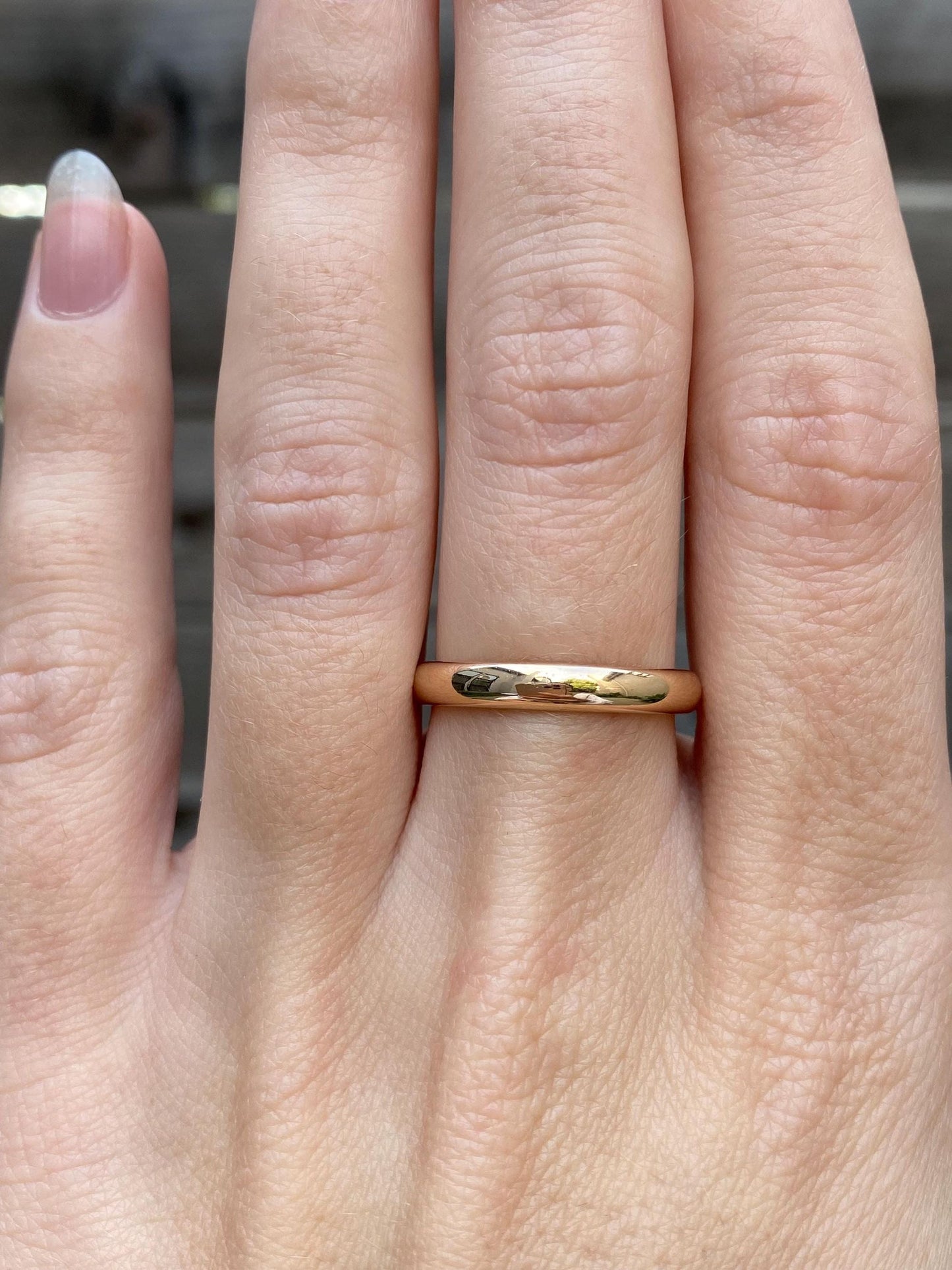 Vintage Solid 14k Yellow Gold Ring Band - Size 6.75
