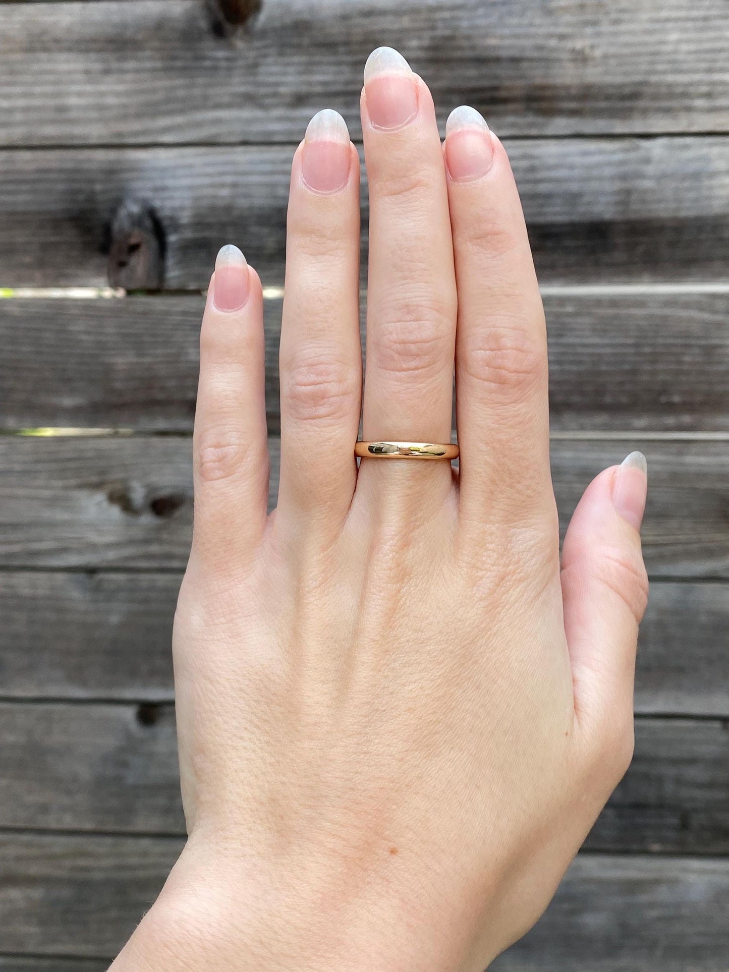 Vintage Solid 14k Yellow Gold Ring Band - Size 6.75