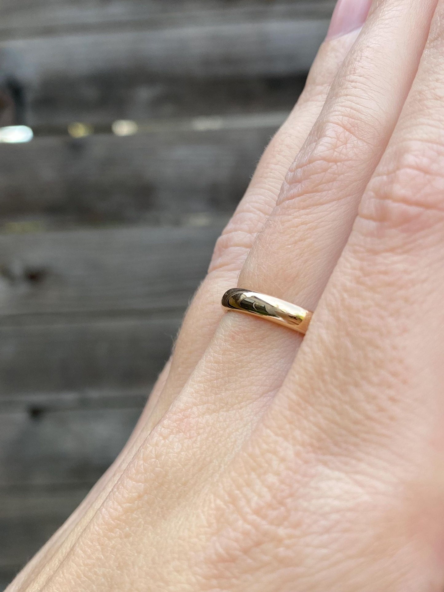 Vintage Solid 14k Yellow Gold Ring Band - Size 6.75