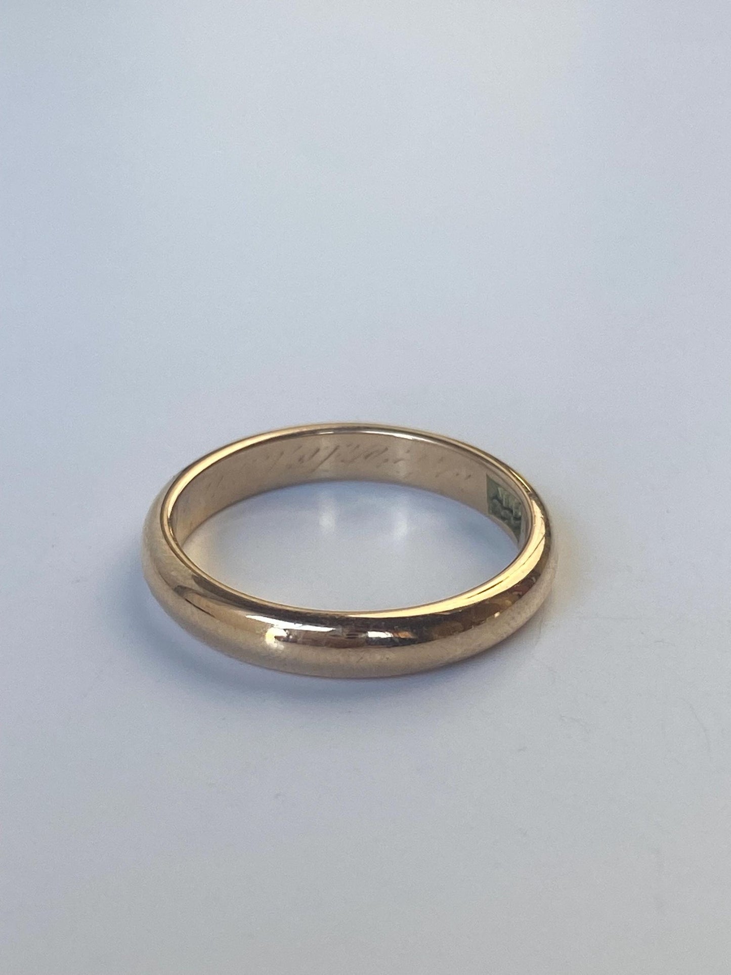 Vintage Solid 14k Yellow Gold Ring Band - Size 6.75
