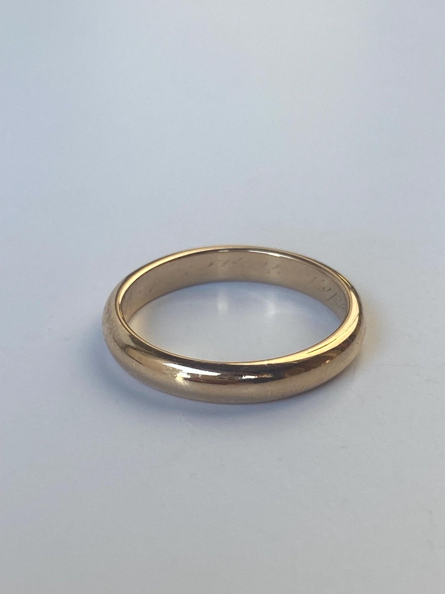 Vintage Solid 14k Yellow Gold Ring Band - Size 6.75