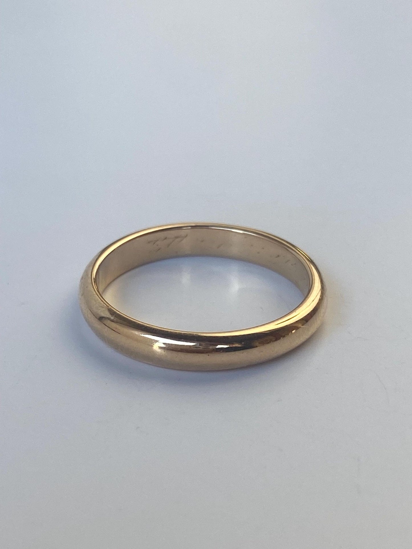Vintage Solid 14k Yellow Gold Ring Band - Size 6.75