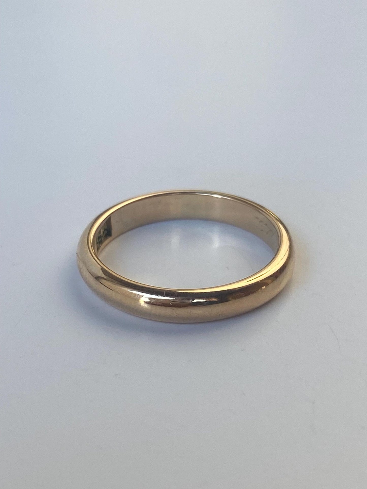 Vintage Solid 14k Yellow Gold Ring Band - Size 6.75