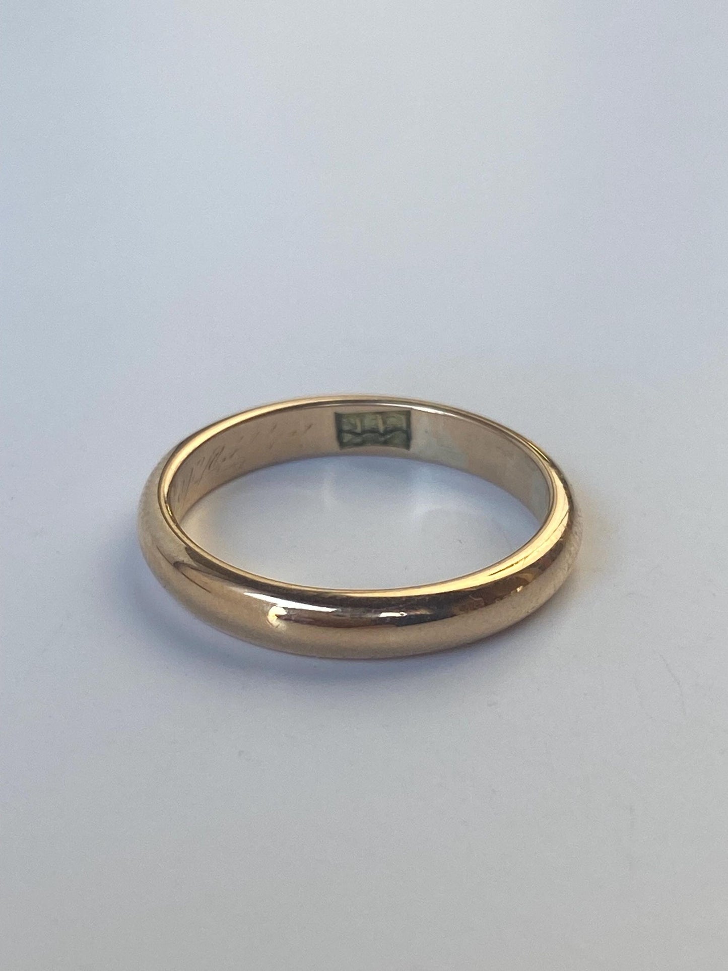Vintage Solid 14k Yellow Gold Ring Band - Size 6.75