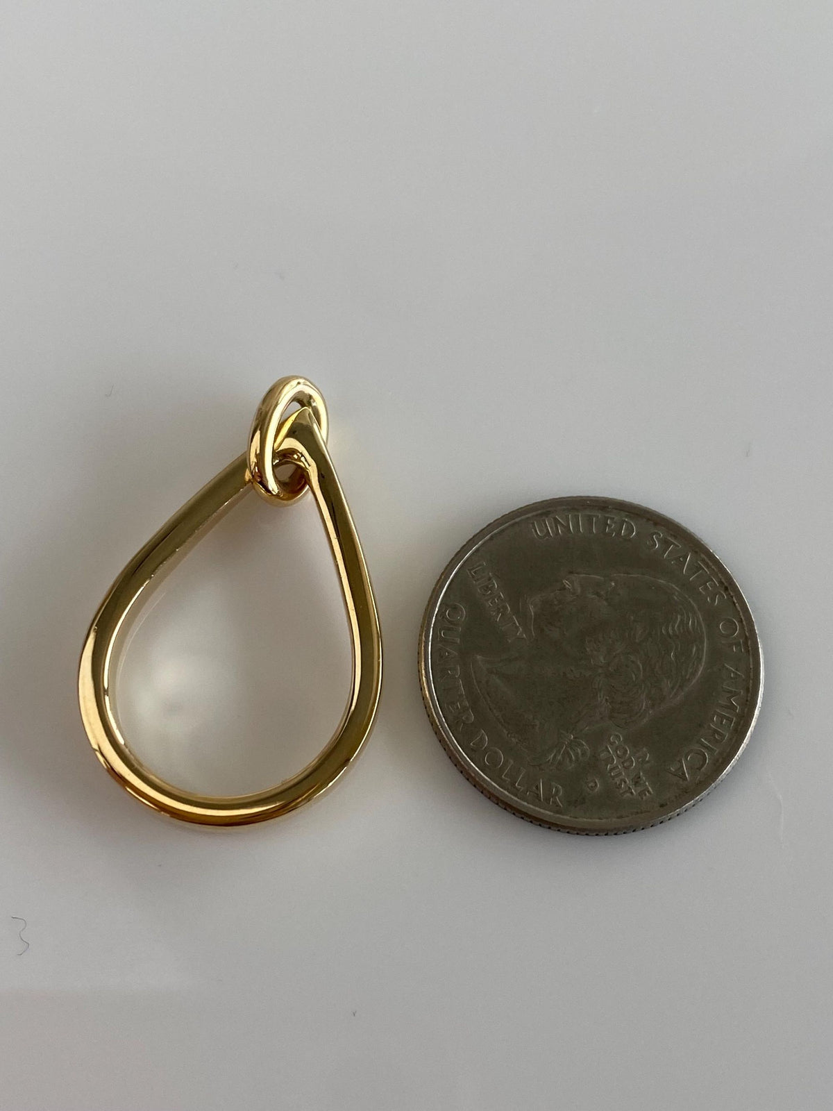 14k Yellow Gold Teardrop Pendant