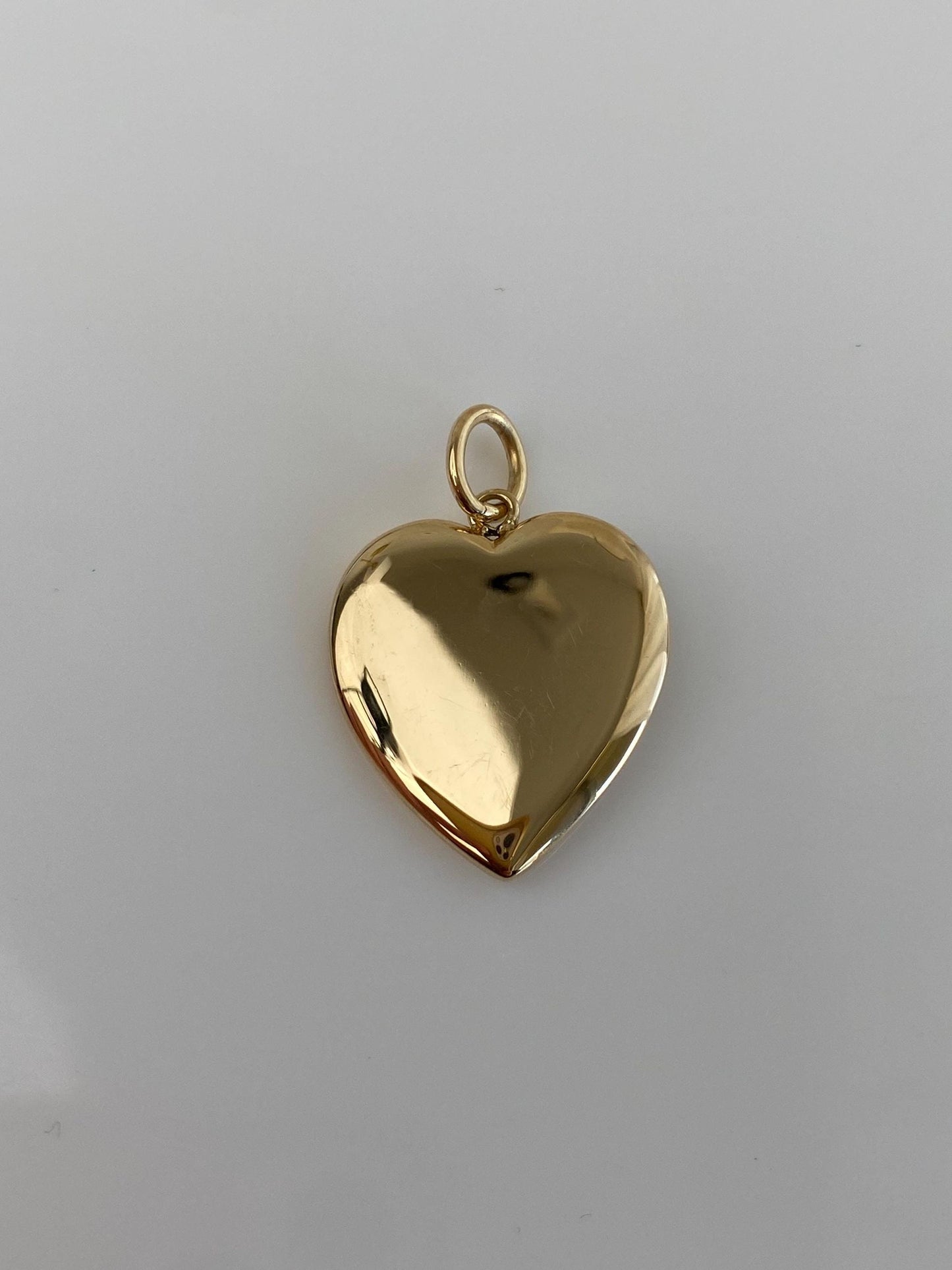 Vintage 14k Yellow Gold Heart Cufflink Conversion Charm