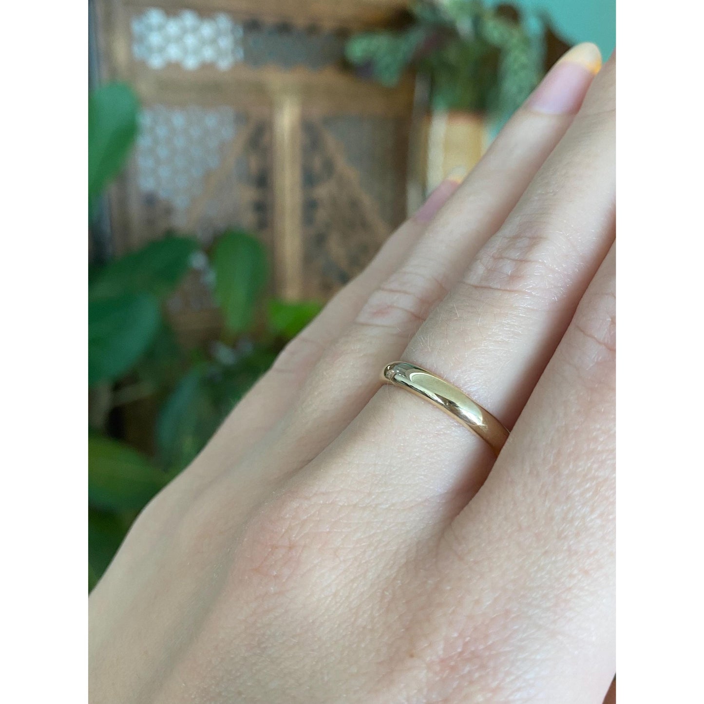 Vintage Solid 14k Yellow Gold Ring Band - Size 6.5