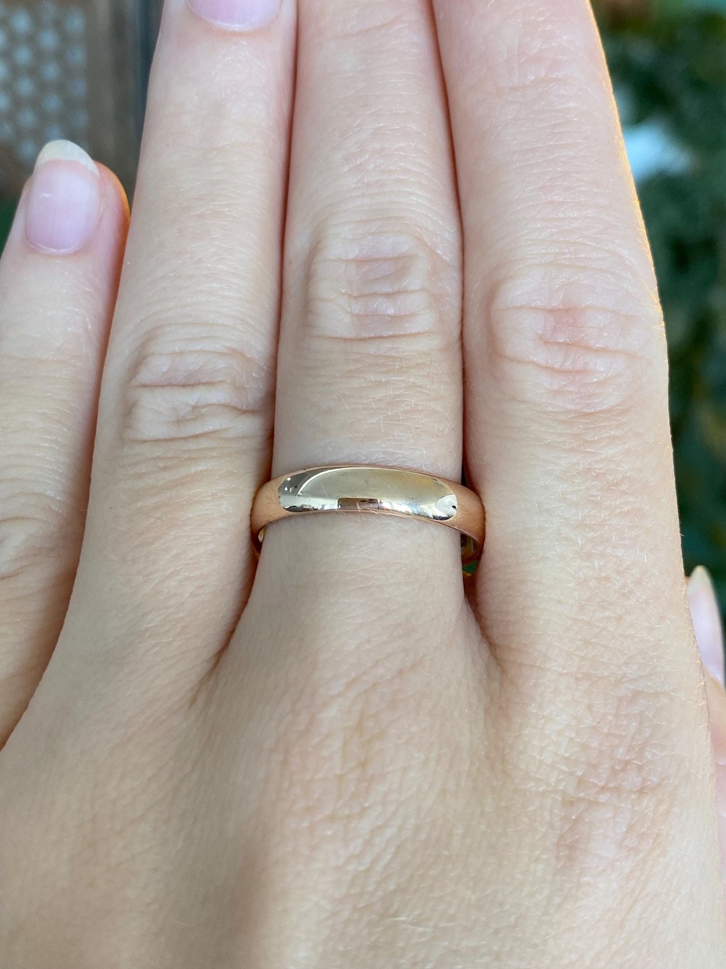 Vintage Solid 12k Yellow Gold Ring Band - Size 9.5