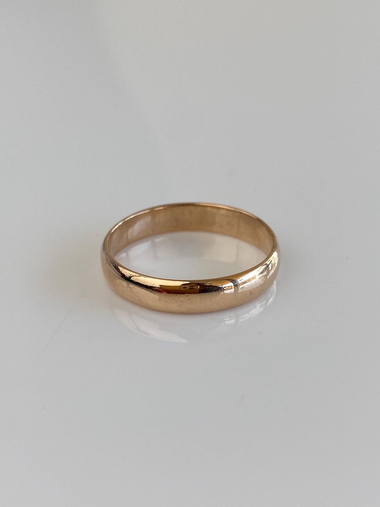 Vintage Solid 12k Yellow Gold Ring Band - Size 9.5